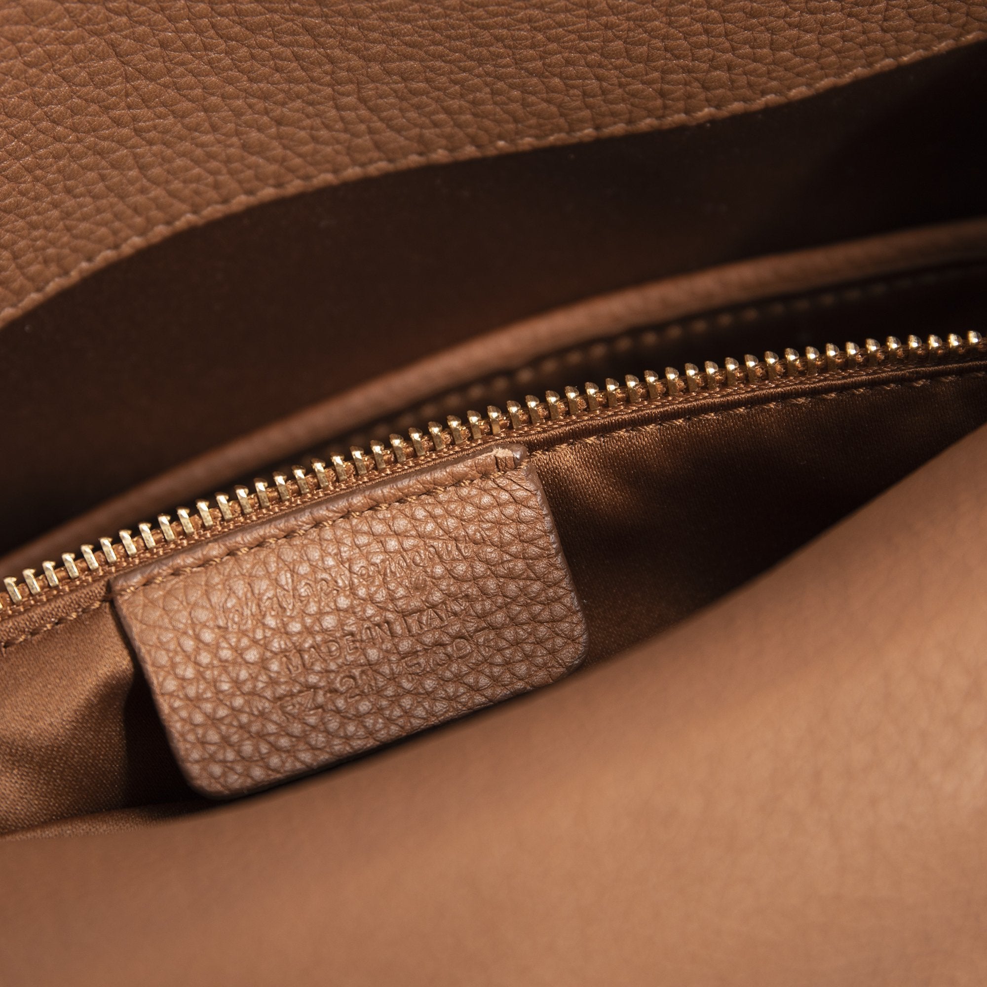 Ferragamo Pebbled Leather Ginger Bag