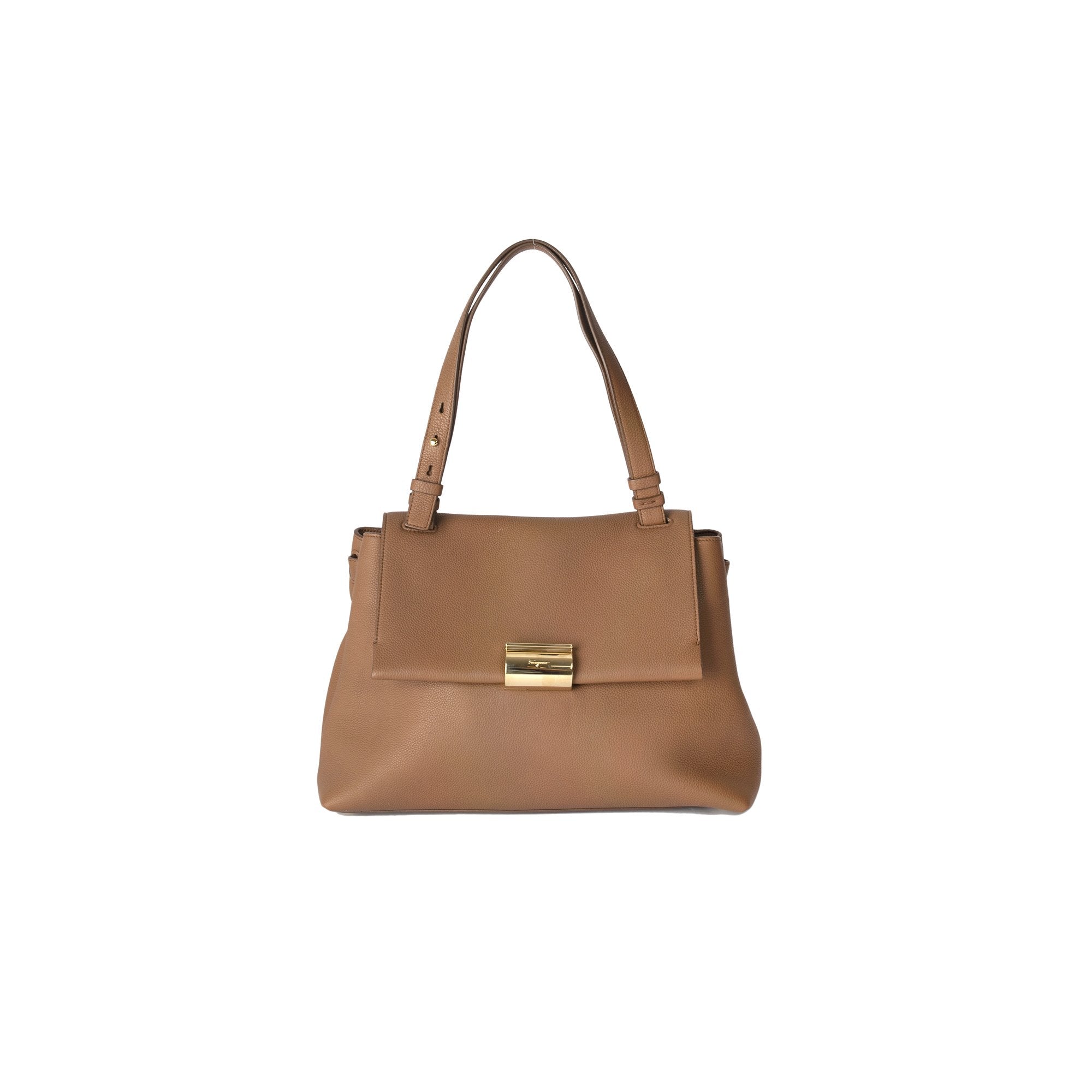 Ferragamo Pebbled Leather Ginger Bag