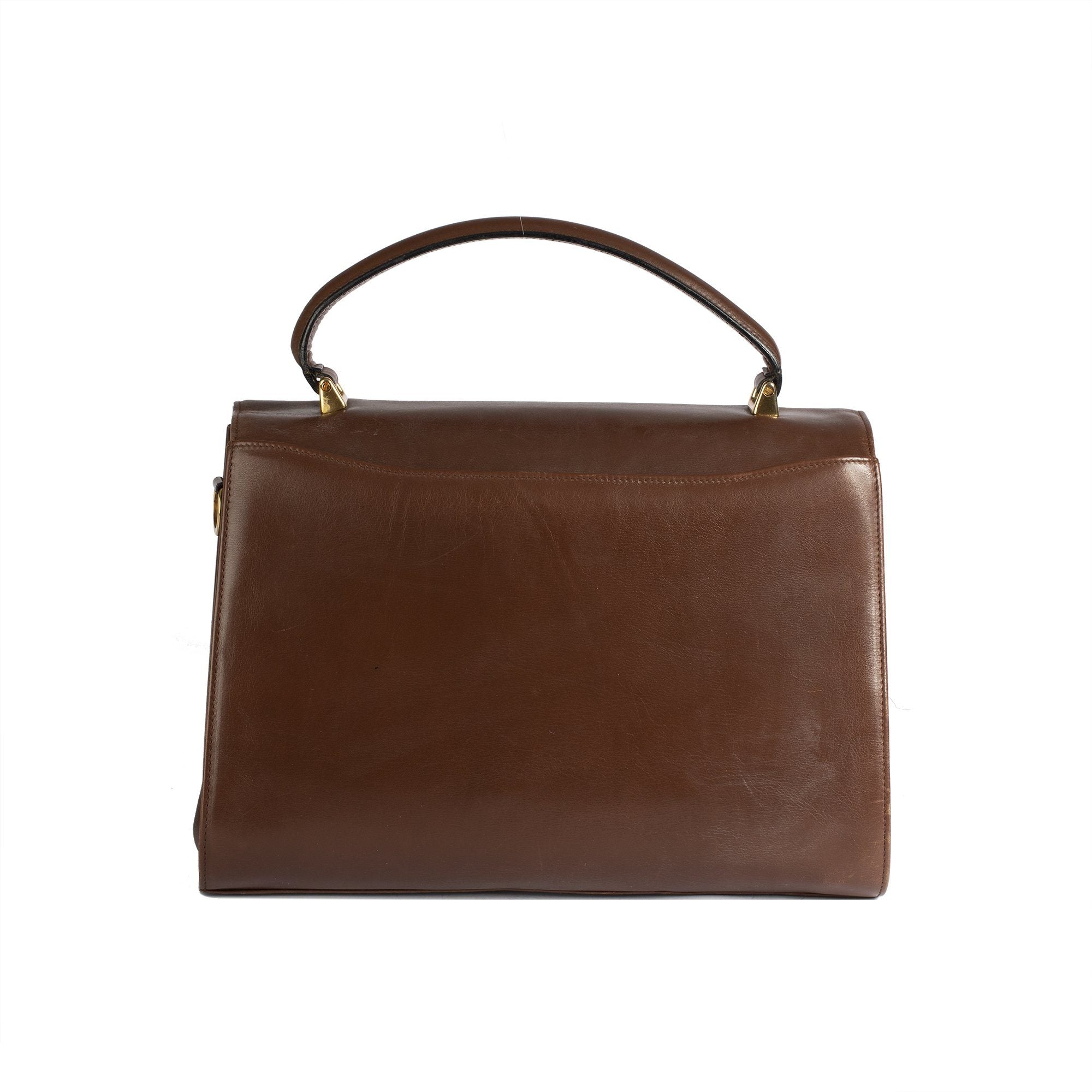 Ferragamo Vintage Leather Top Handle Satchel