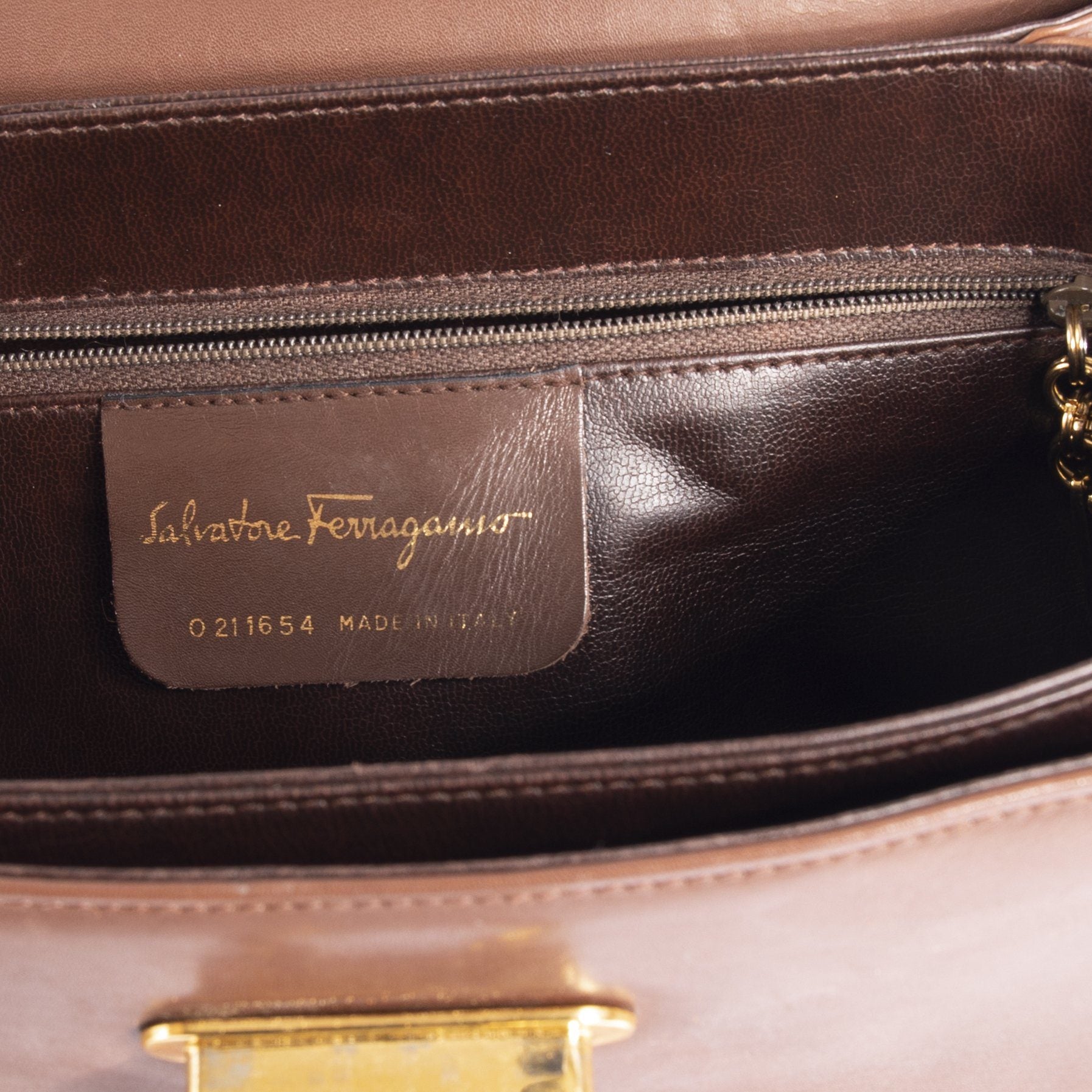 Ferragamo Vintage Leather Top Handle Satchel