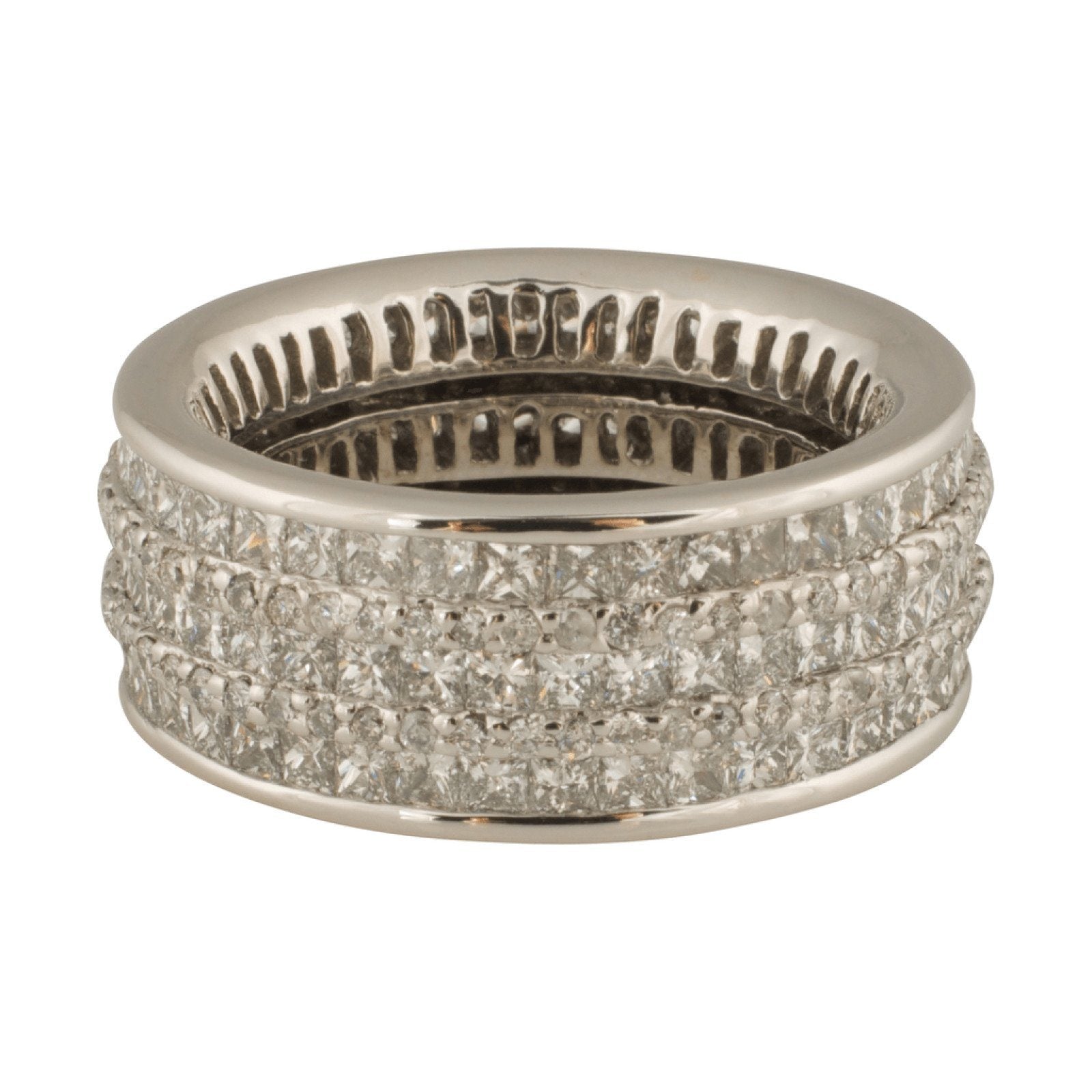 Five Row Diamond Eternity Band