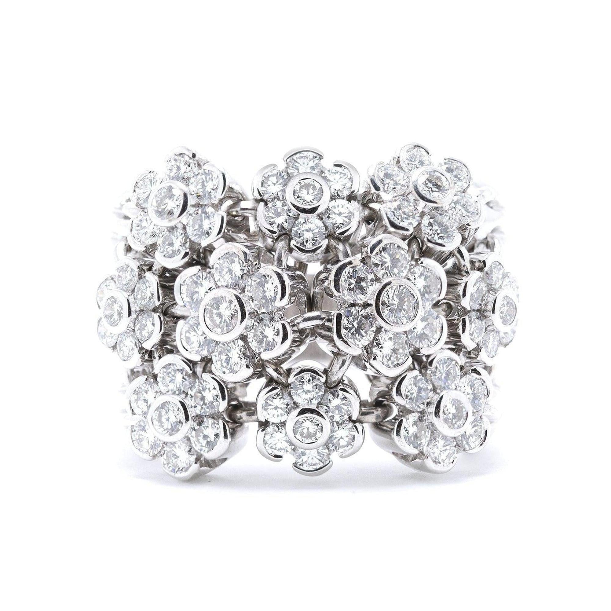 Floral Diamond Ring