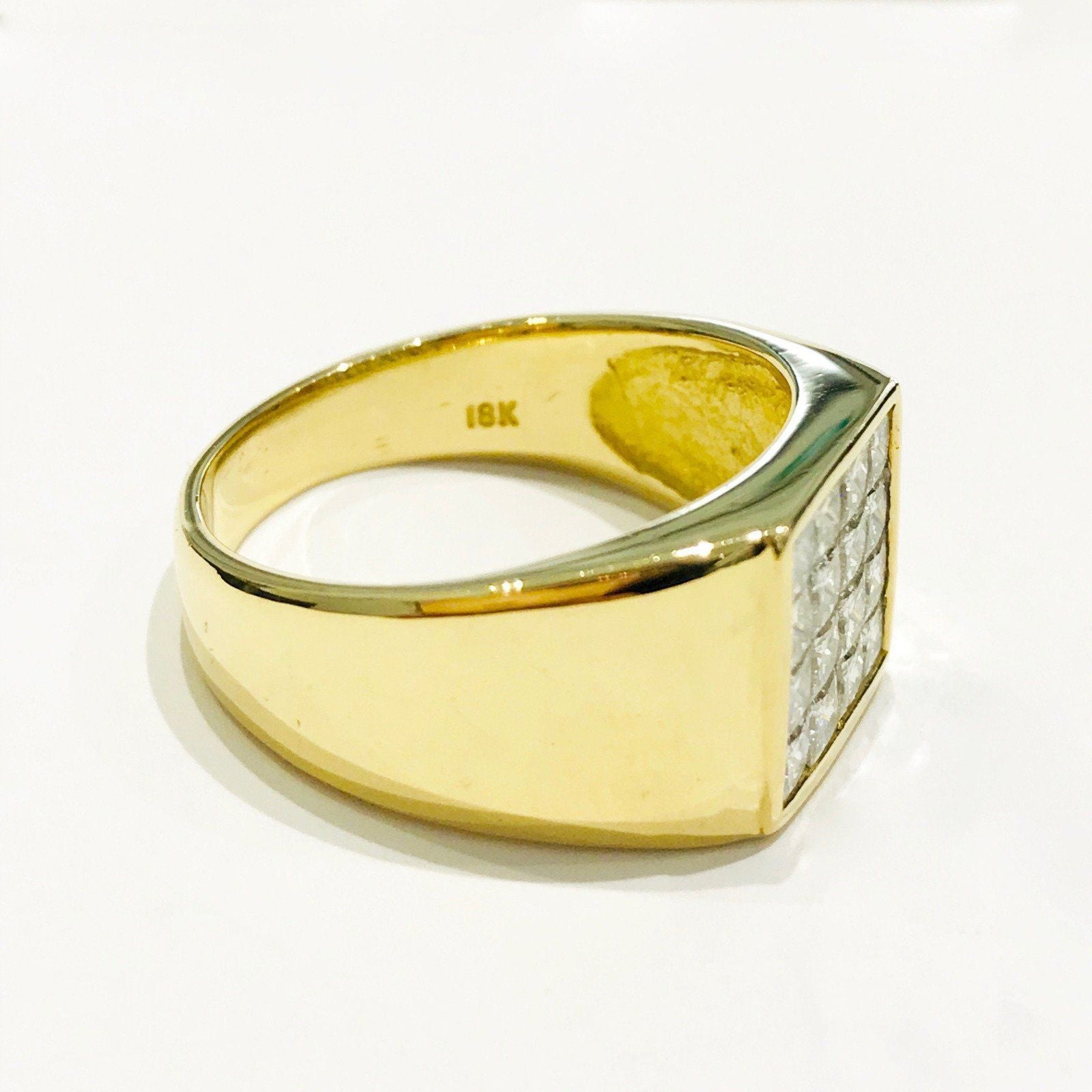 Gent's Invisible Setting Diamond Ring