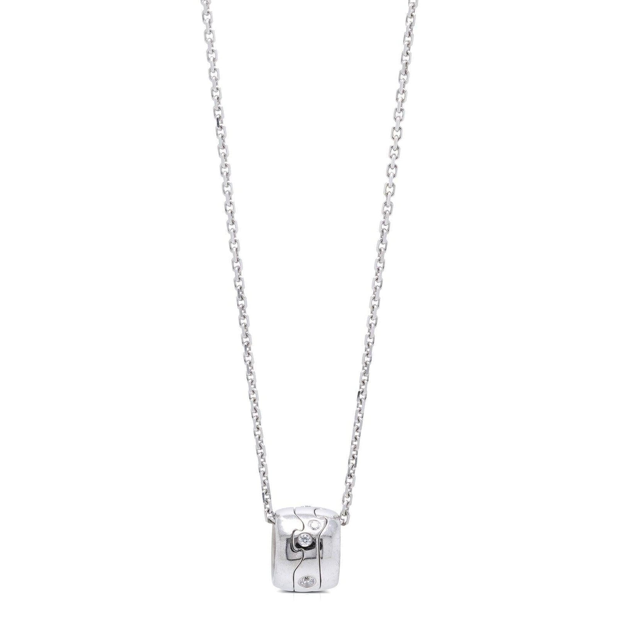 Georg Jensen Diamond Fusion Pendant Necklace