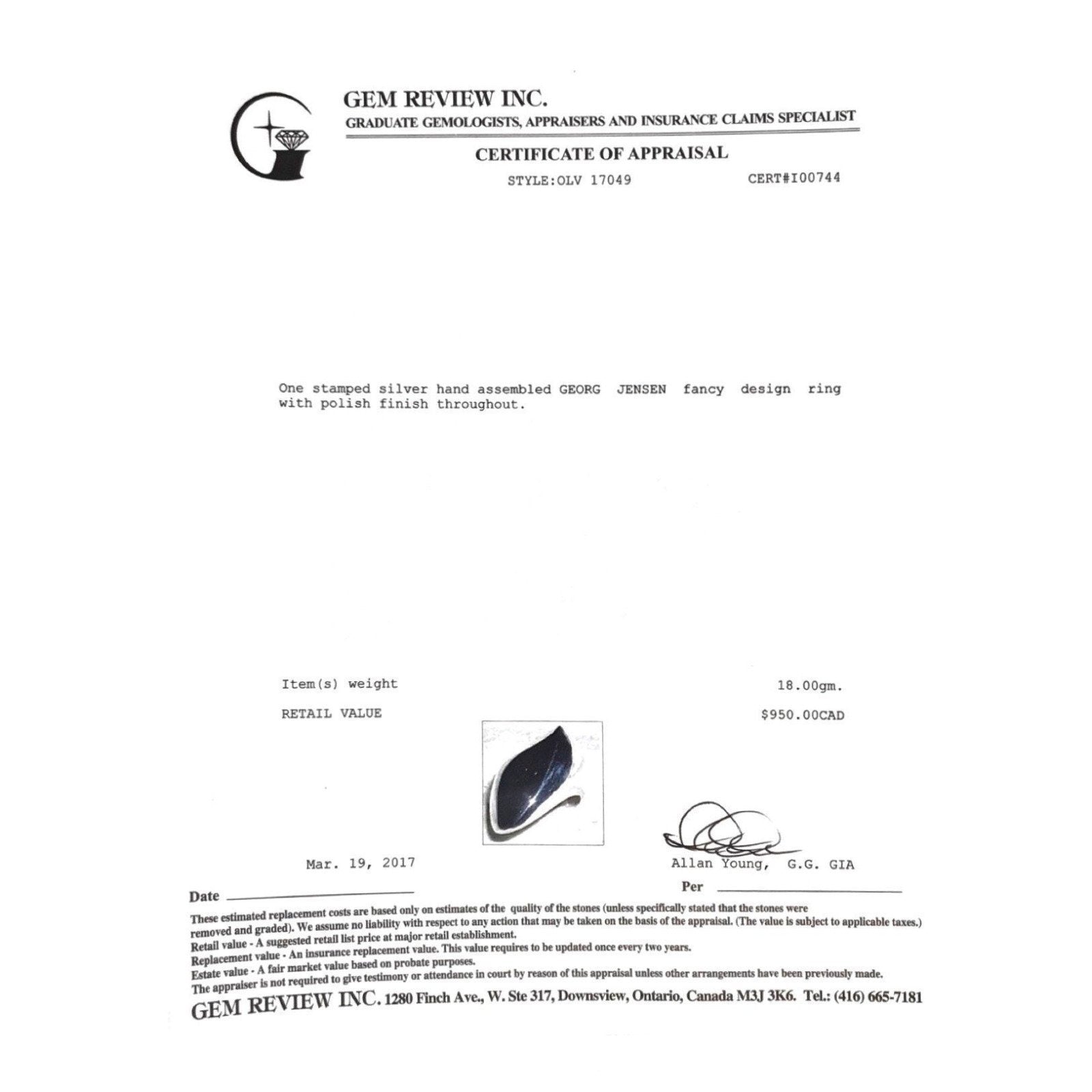 Georg Jensen Vintage Ring