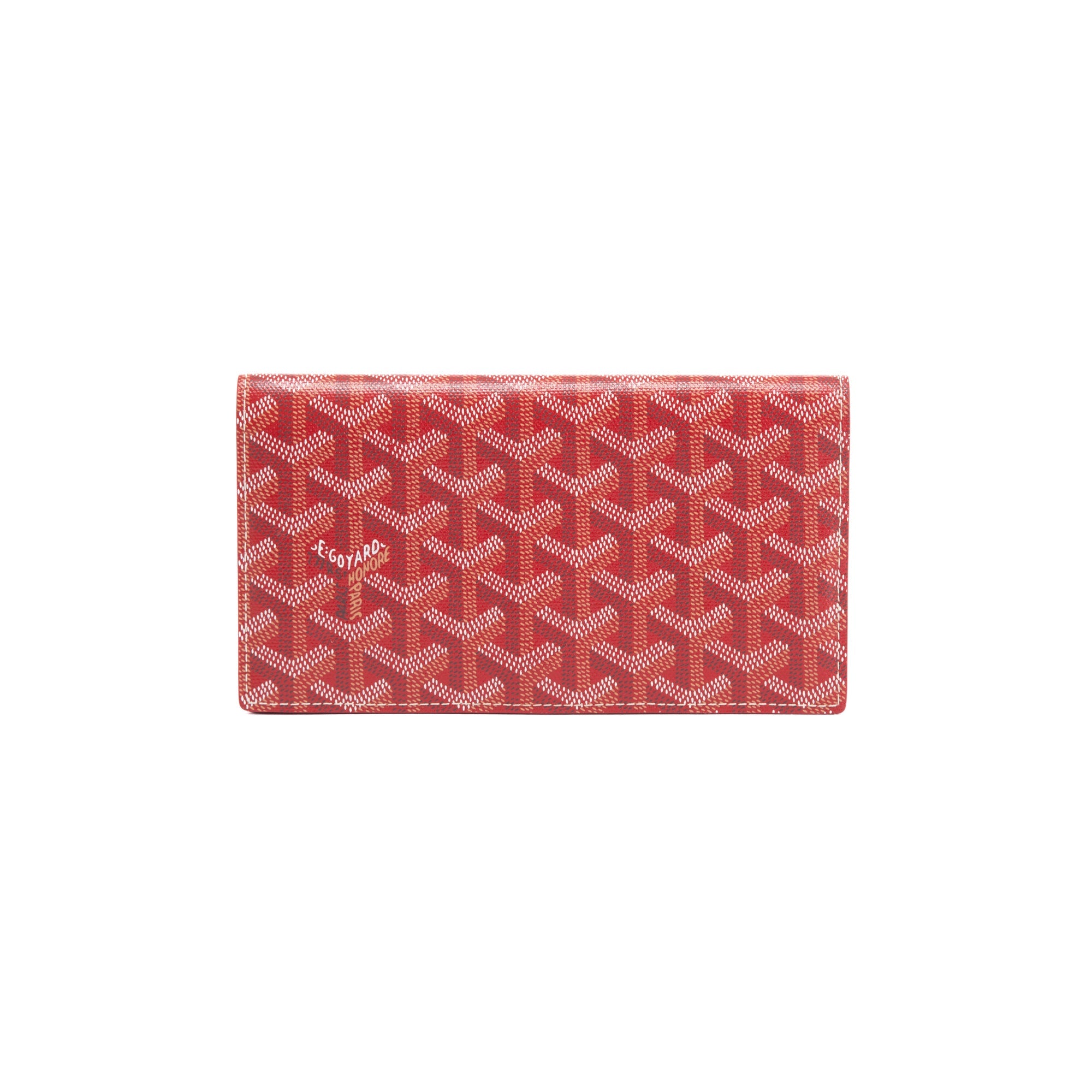 Goyard Red Goyardine Richelieu Long Wallet