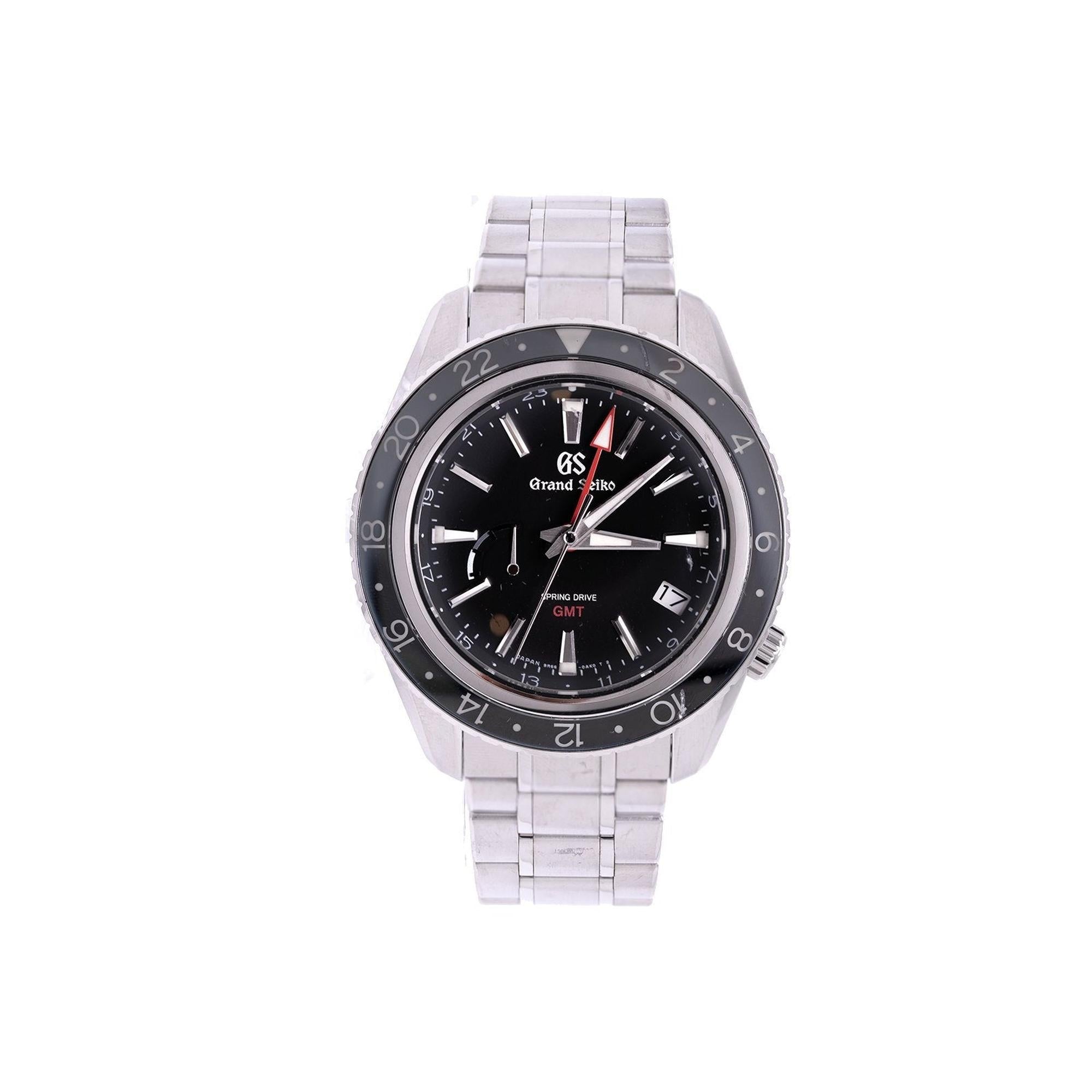 Grand Seiko Spring Drive GMT 44 mm Watch w/ Box