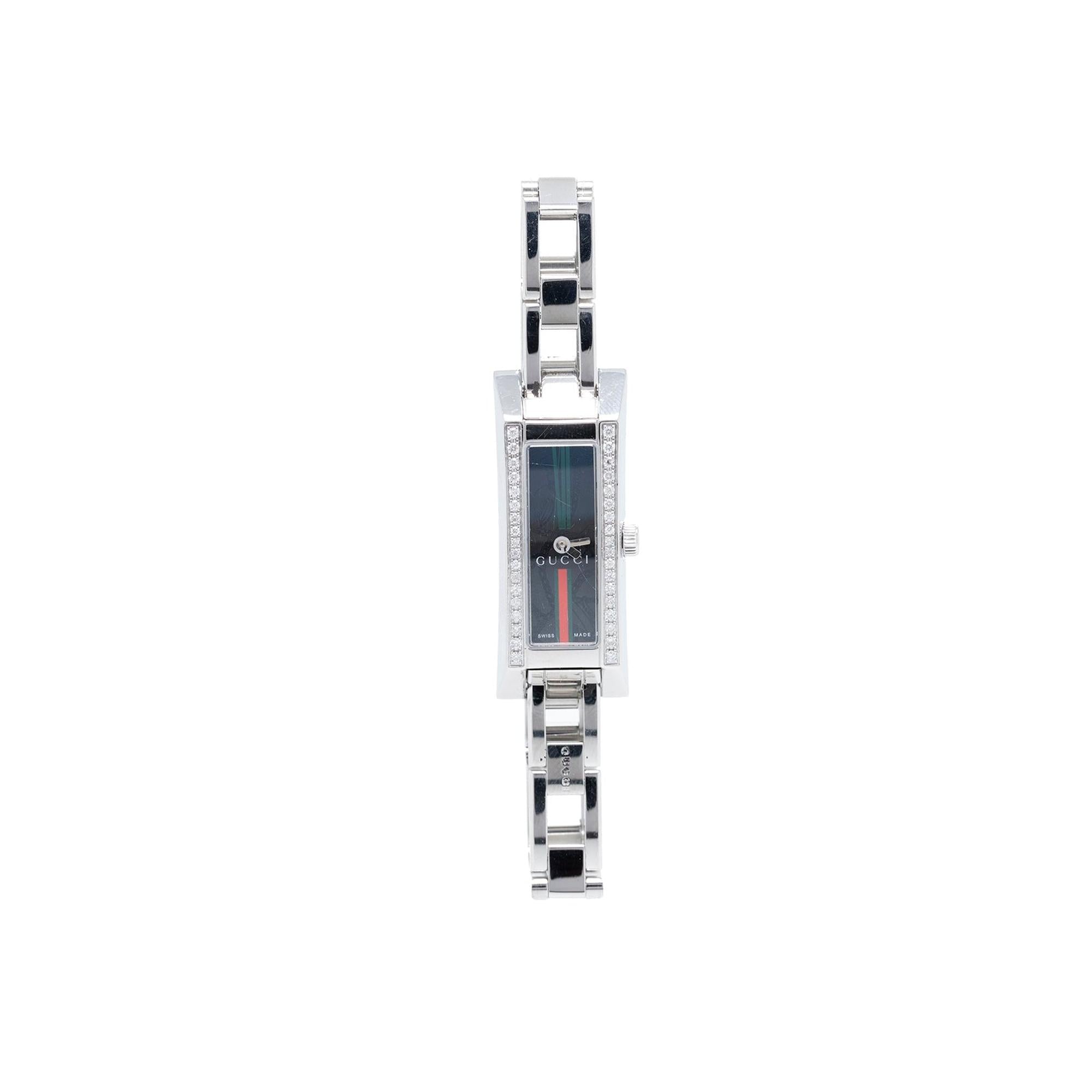 Gucci 110 Series Diamond Bezel Watch