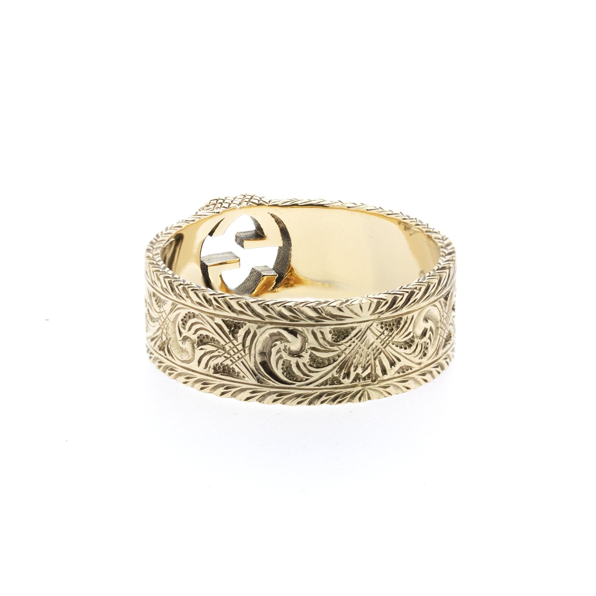 Gucci 18k Gold Interlocking G Ring