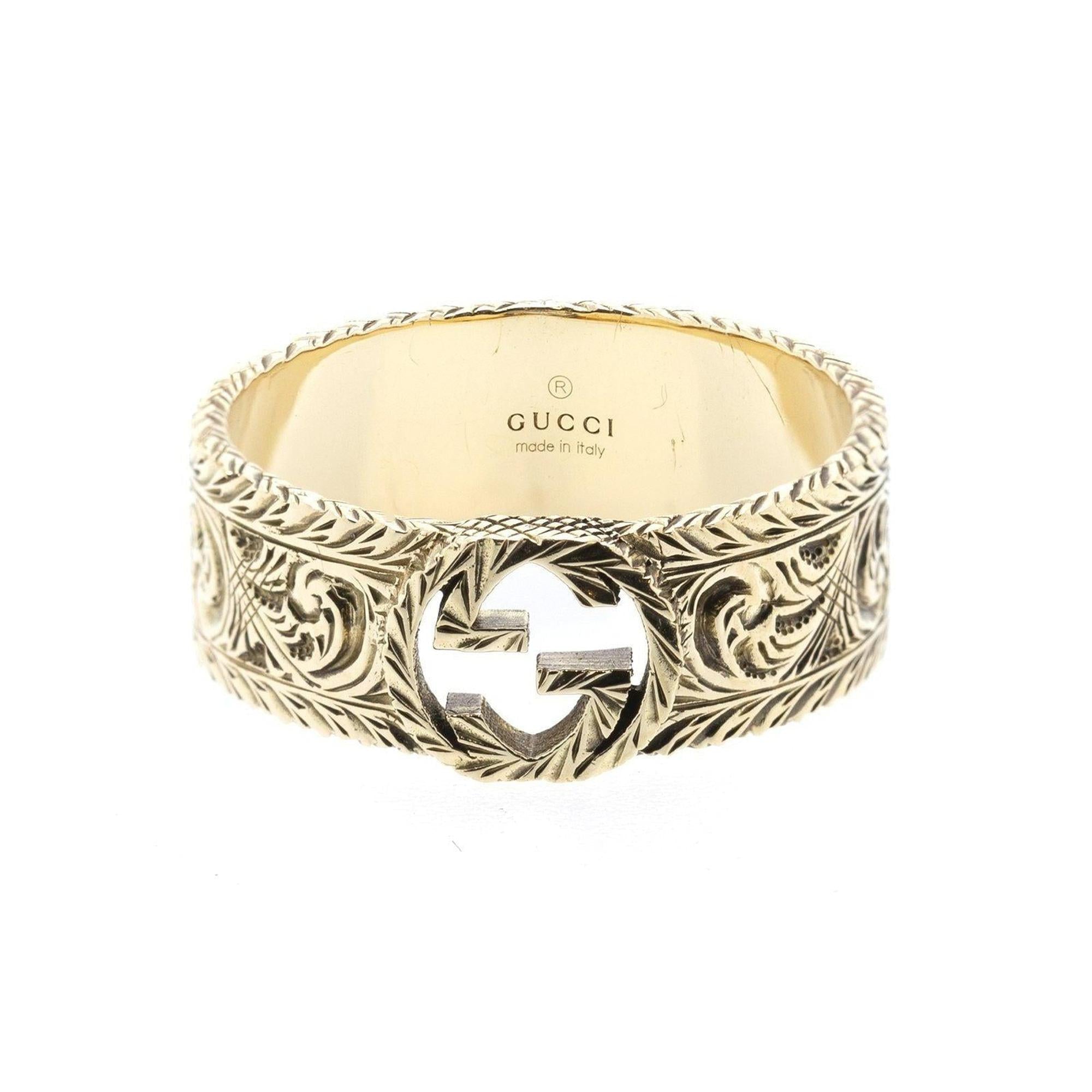 Gucci 18k Gold Interlocking G Ring