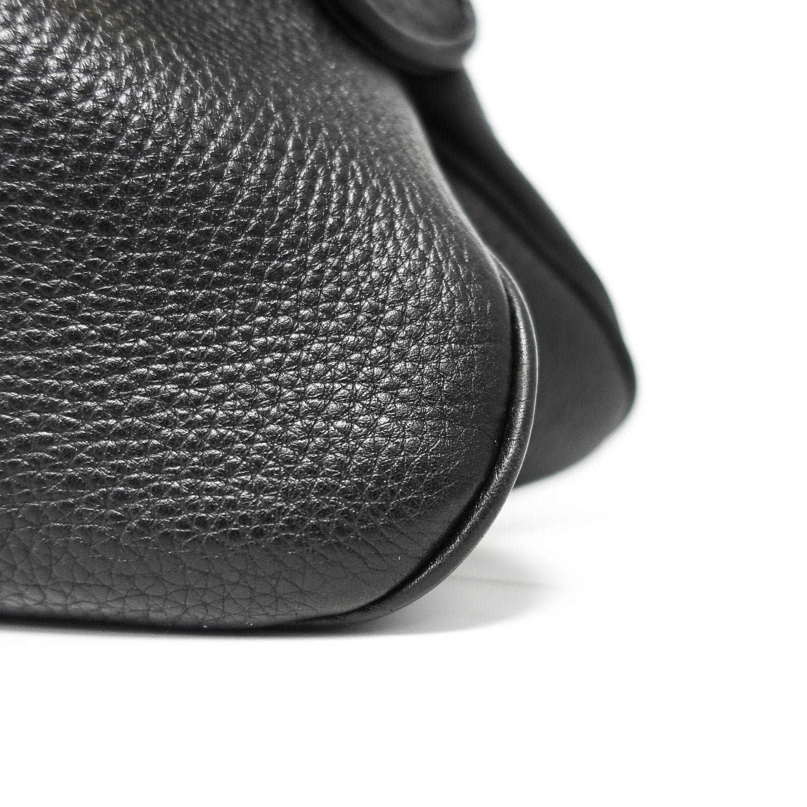 Gucci 1973 Black Leather Shoulder Bag