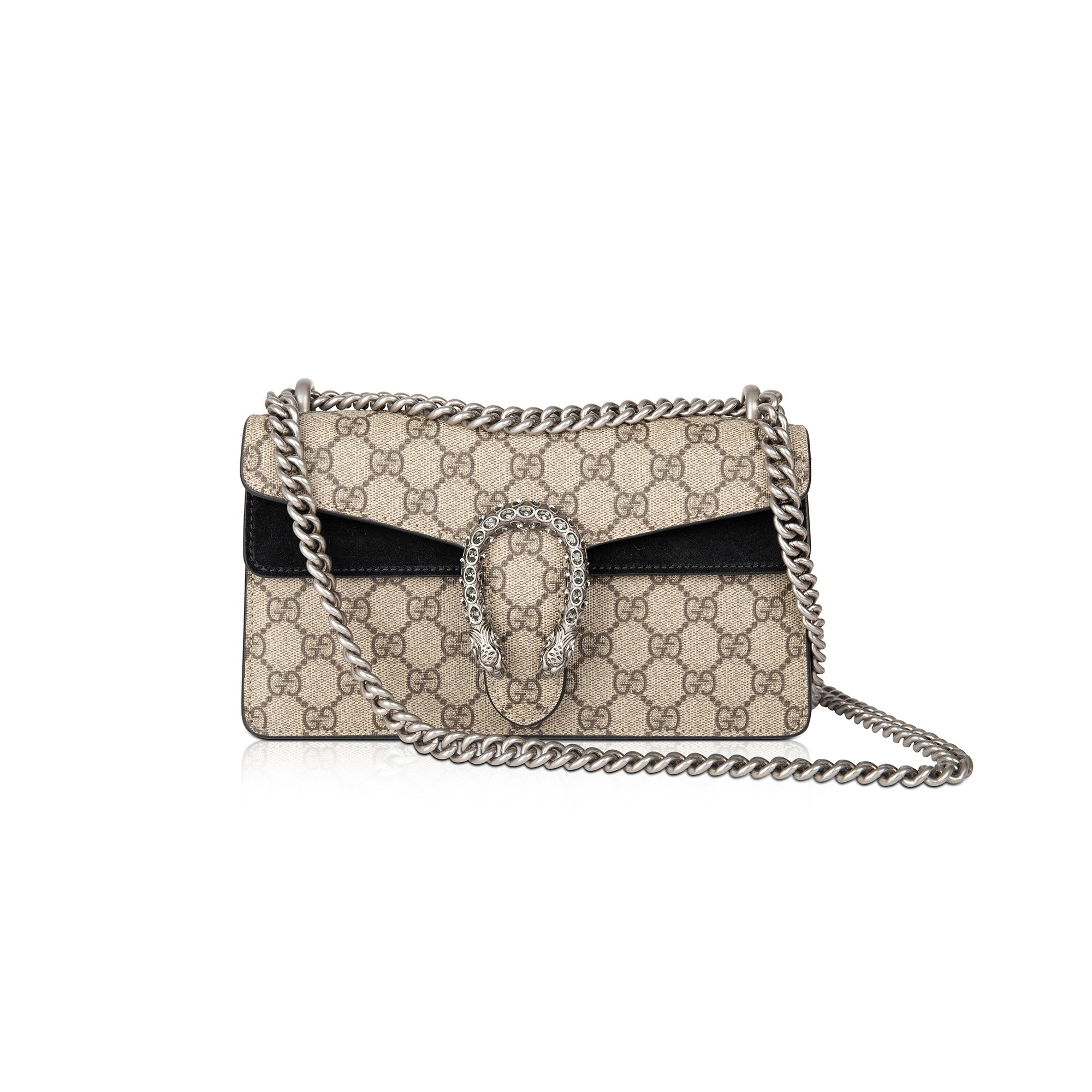 Gucci 2022 GG Supreme Dionysus Small Shoulder Bag