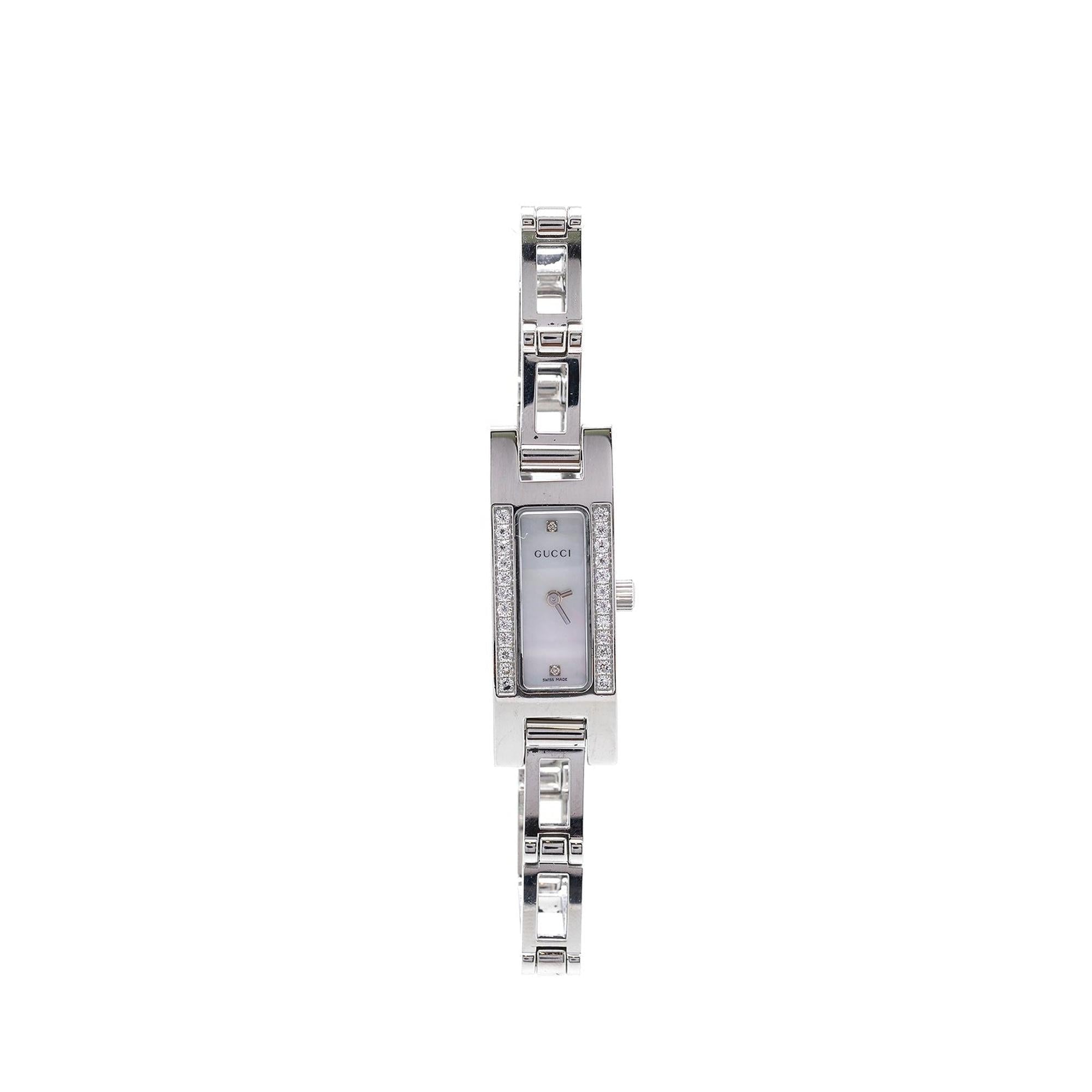 Gucci 3900 Series Diamond Bezel Watch