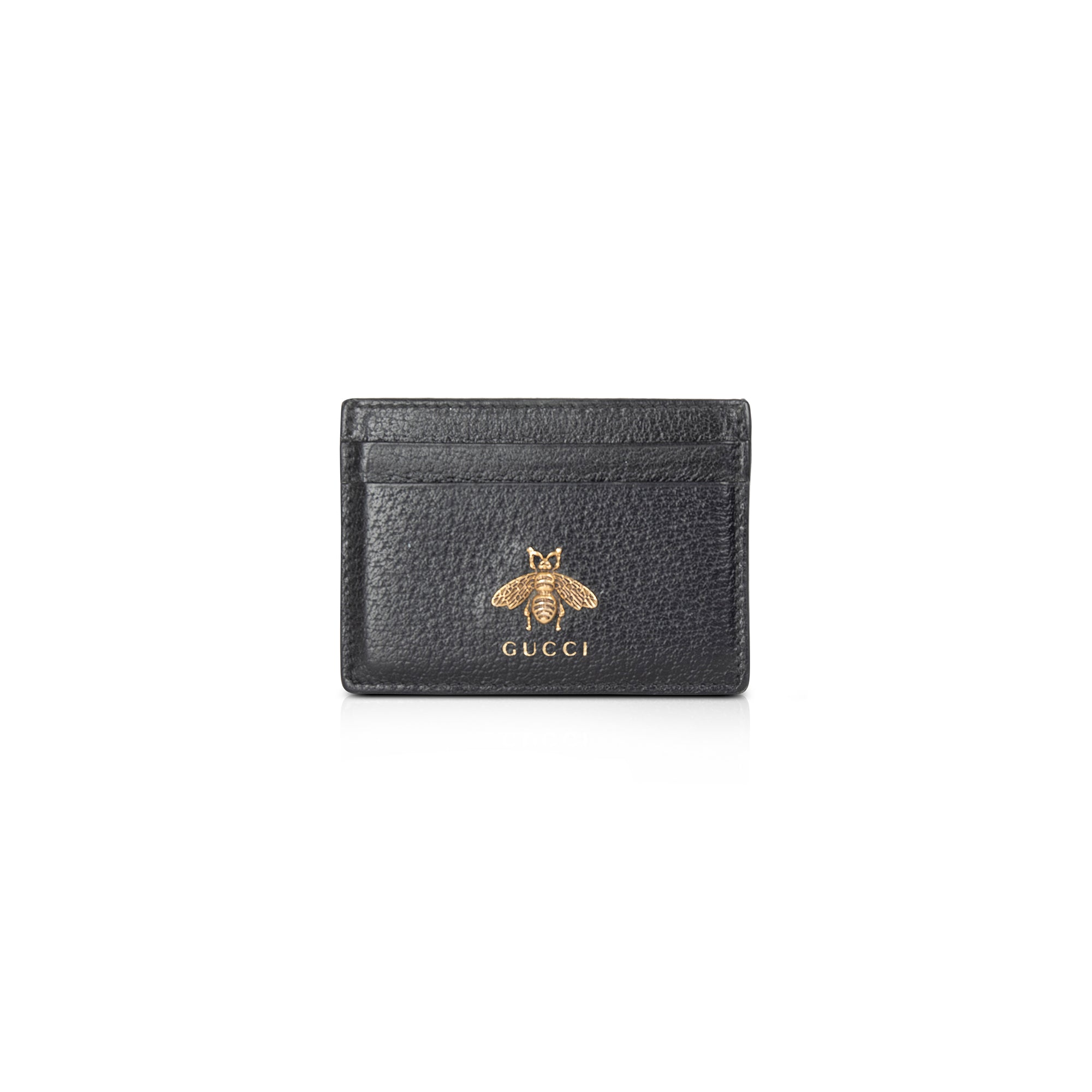 Gucci Animalier Leather Card Case – OLIVER'S