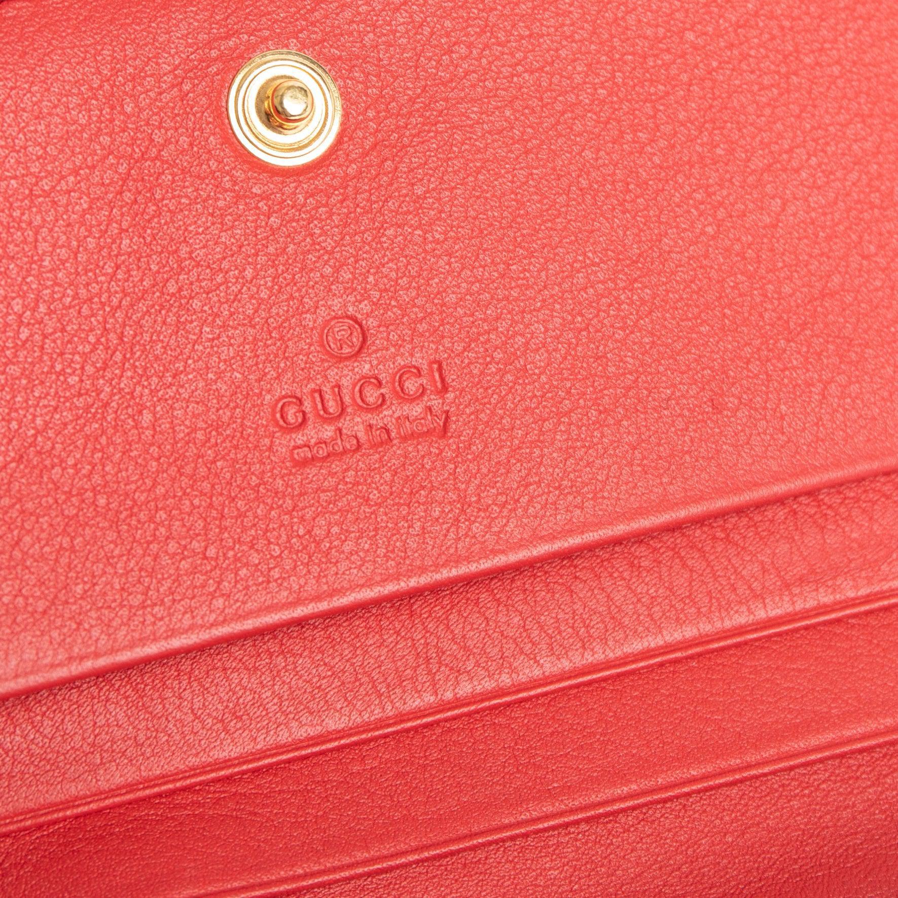 Gucci Apple GG Supreme Card Case Wallet