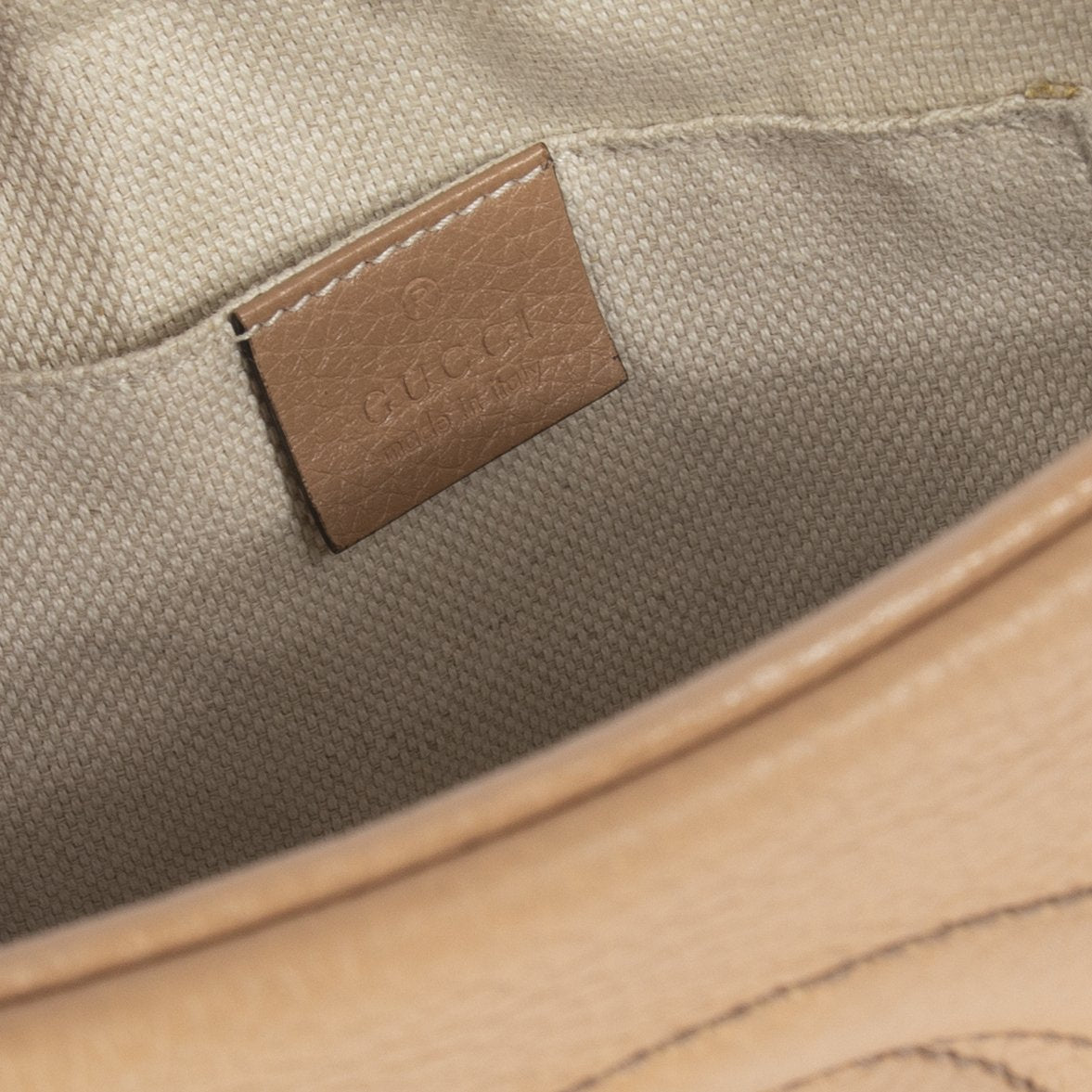 Gucci Beige Soho Small Leather Disco Bag