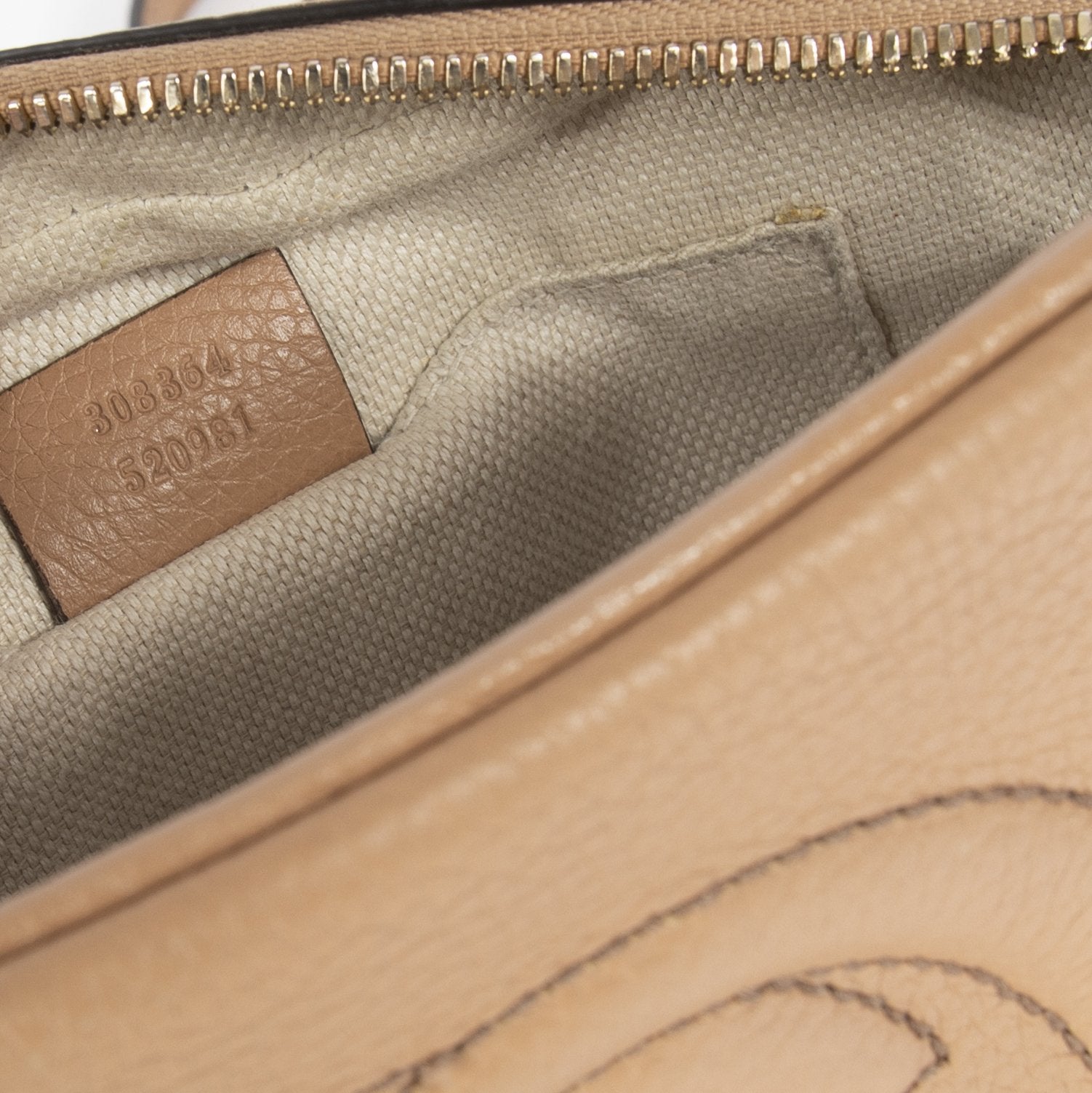 Gucci Beige Soho Small Leather Disco Bag