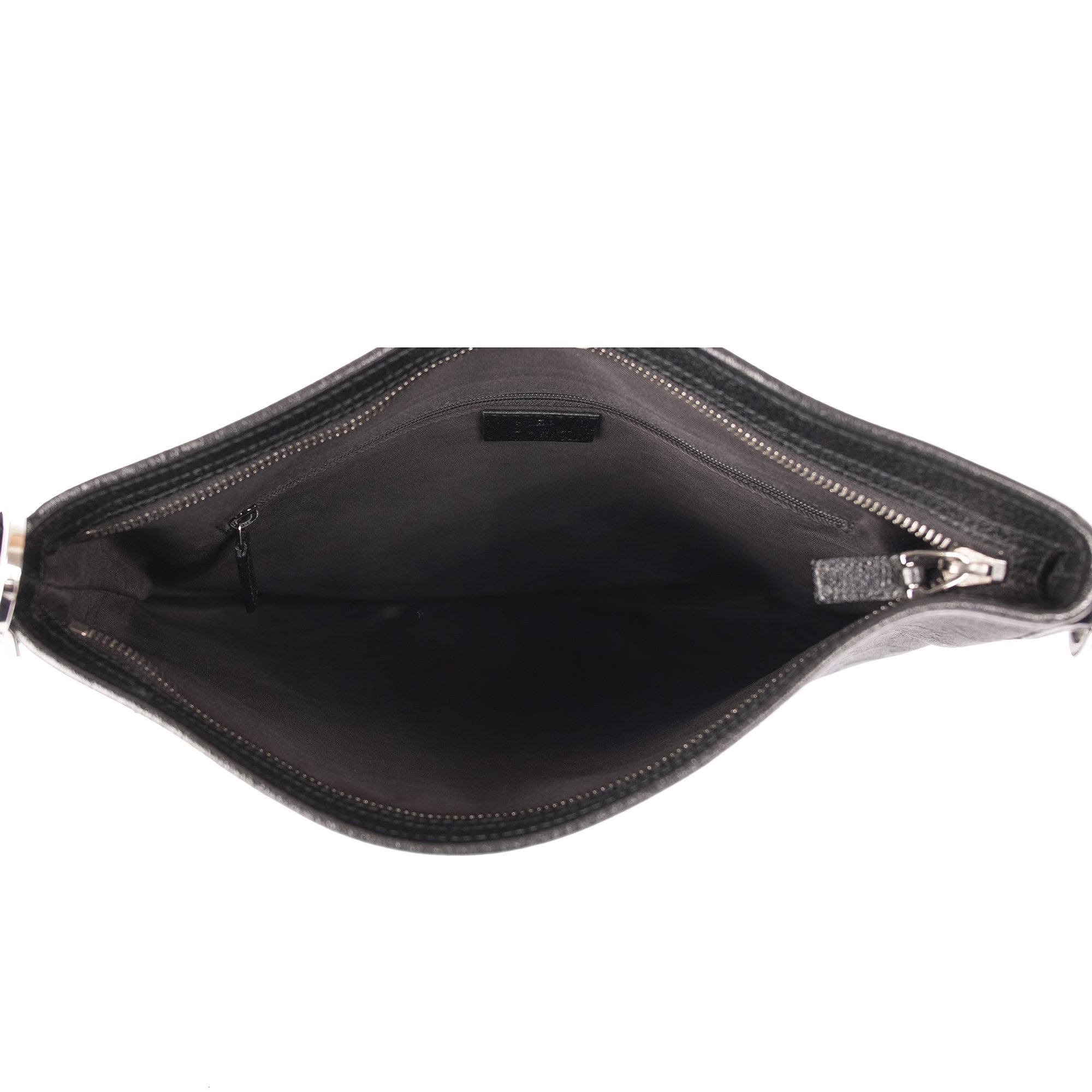 Gucci Black GG Canvas Messenger Bag