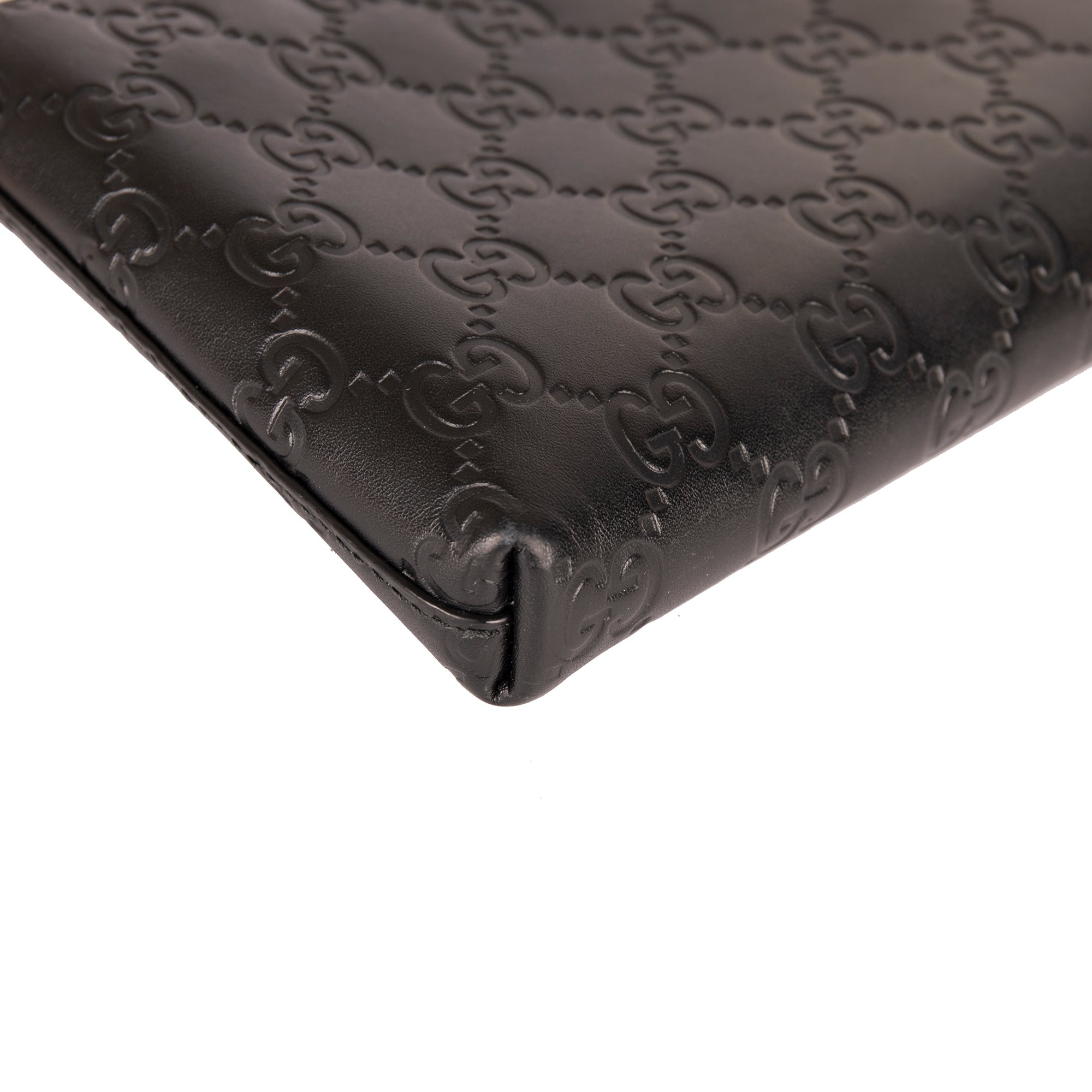 Gucci Black GG Signature Chain Wallet w/ Box