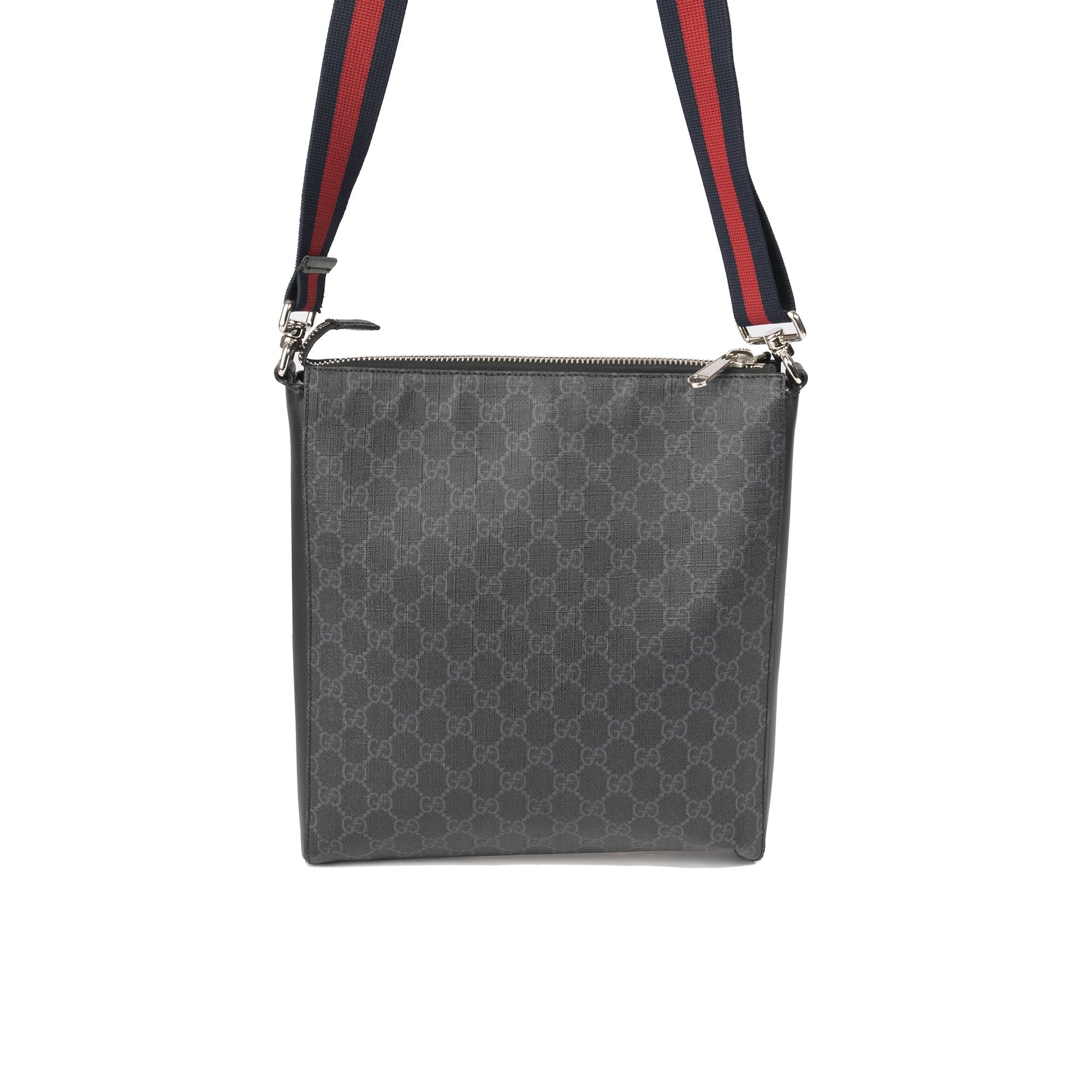 Gucci Black GG Supreme Messenger Bag