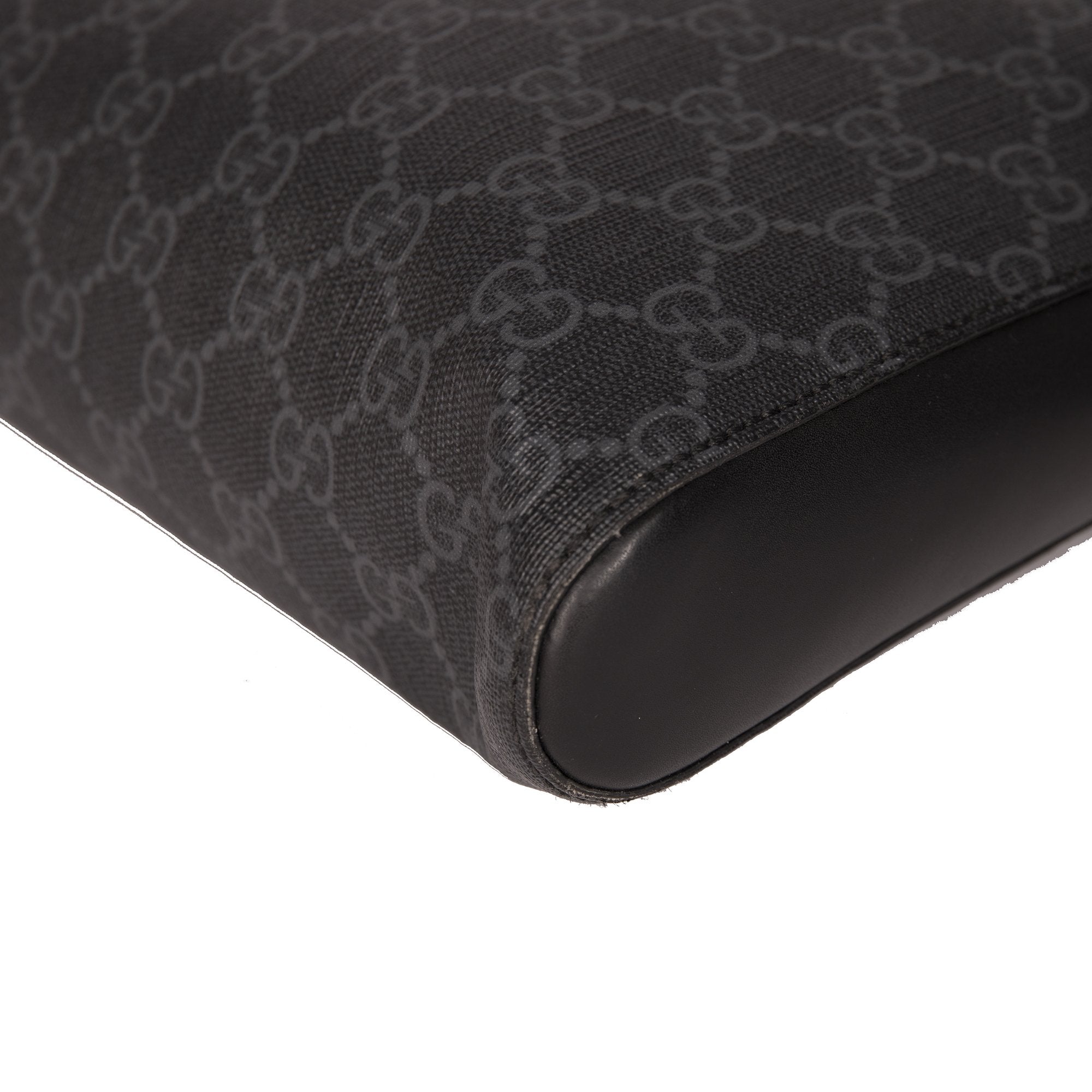 Gucci Black GG Supreme Messenger Bag