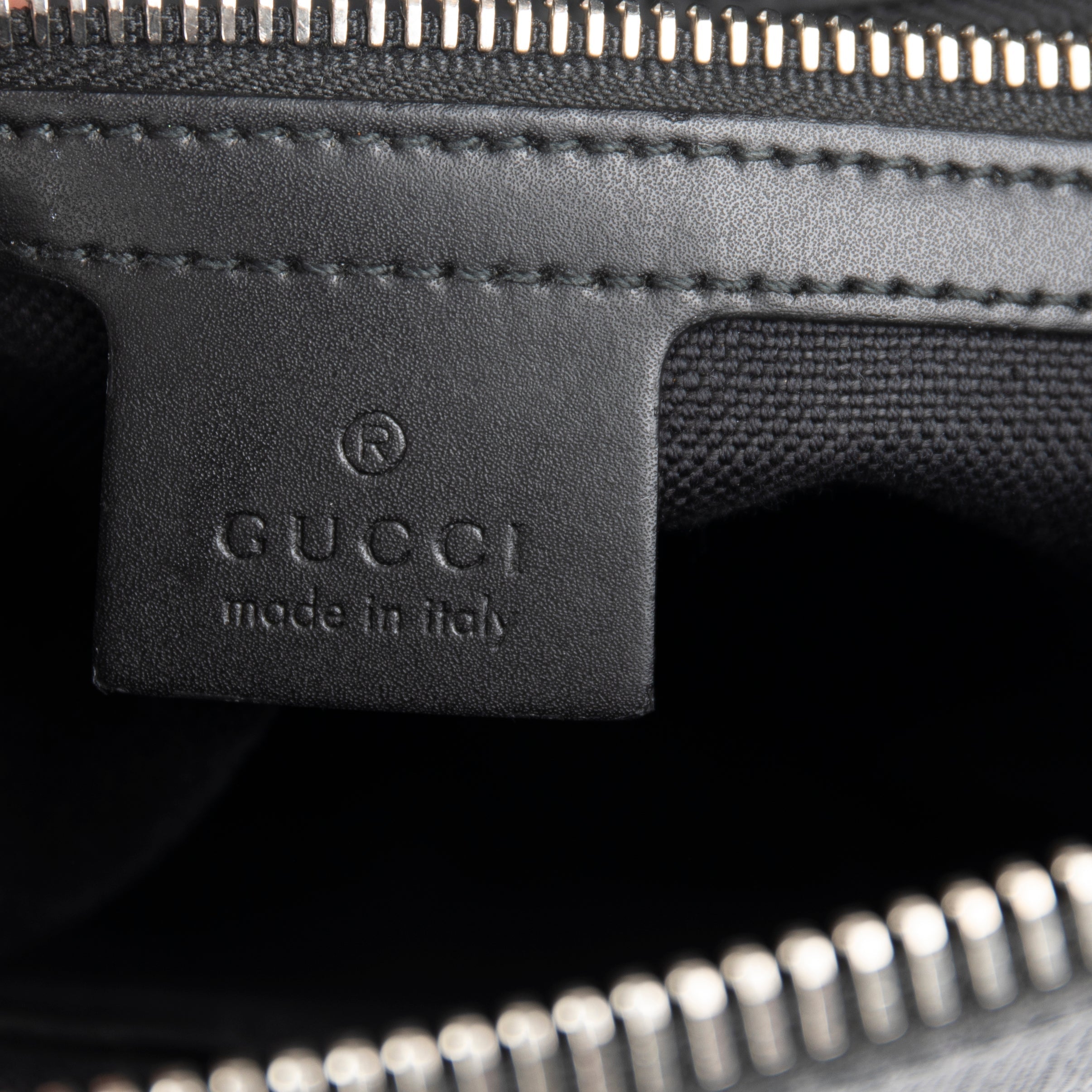 Gucci Black GG Supreme Messenger Bag