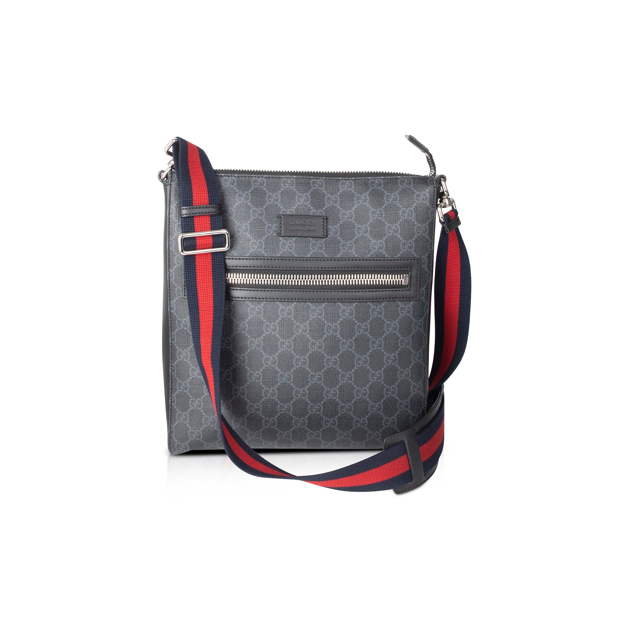 Gucci Black GG Supreme Messenger Bag