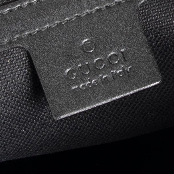 Gucci Black GG Supreme Web Messenger Bag