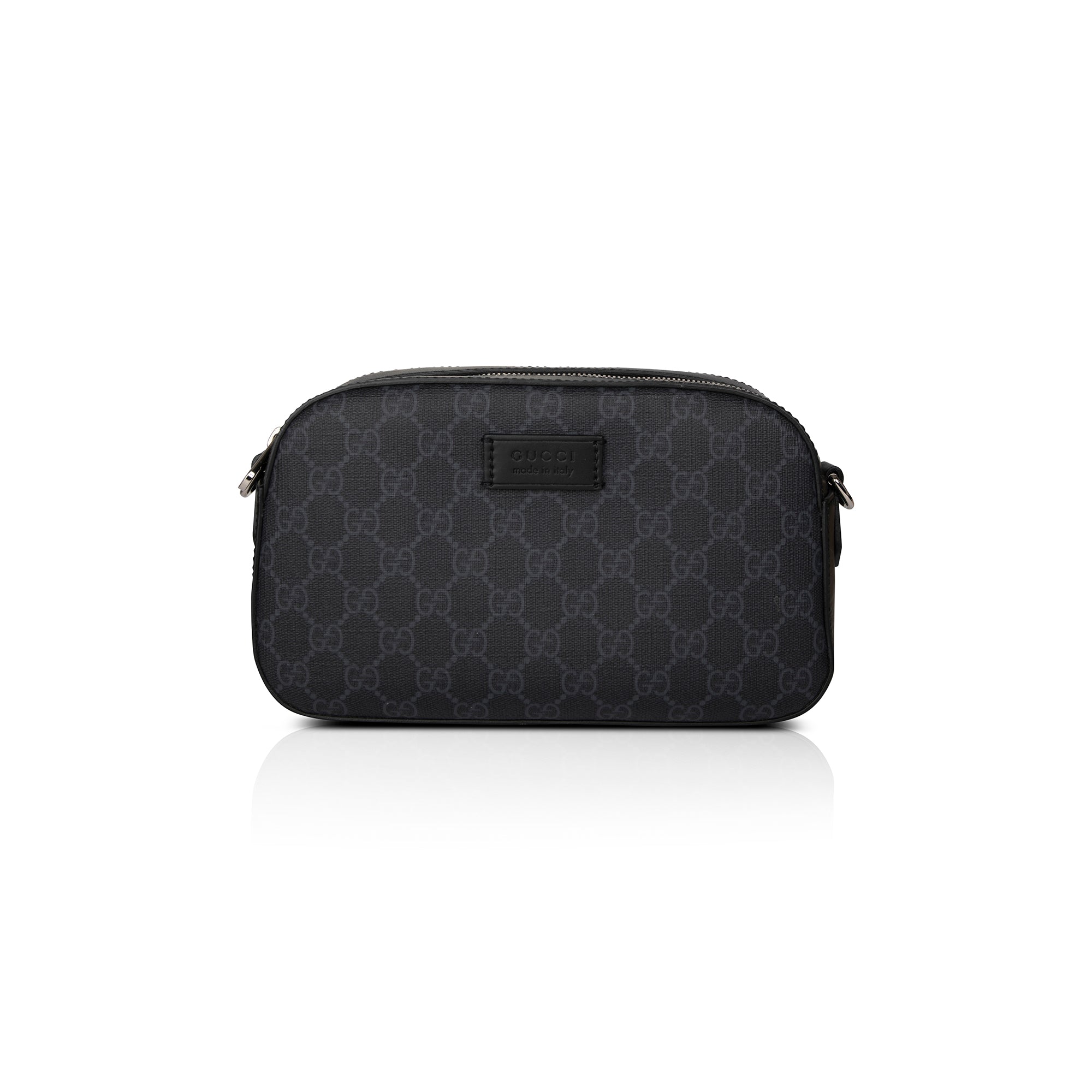Gucci Black GG Supreme Web Shoulder Bag