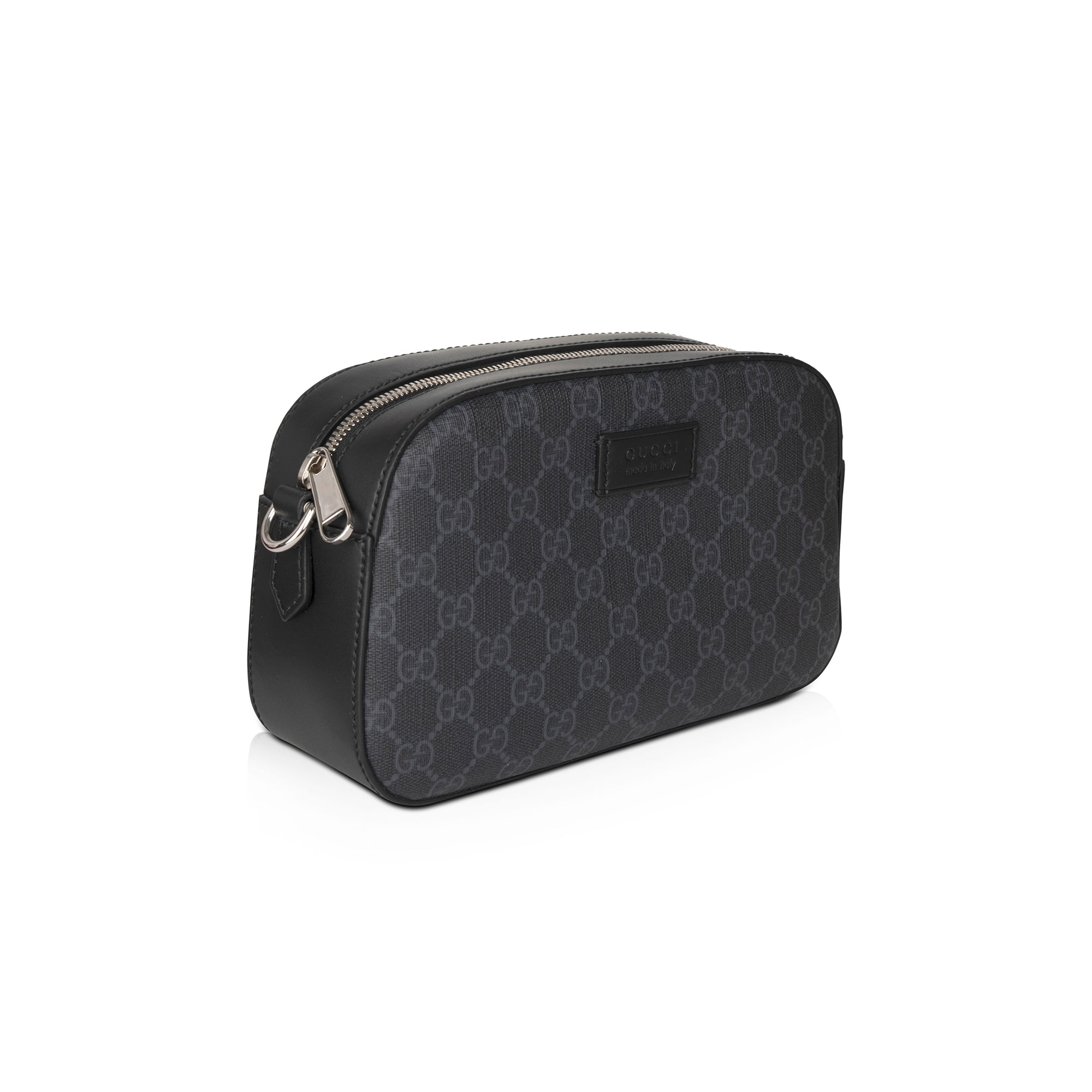 Gucci Black GG Supreme Web Shoulder Bag