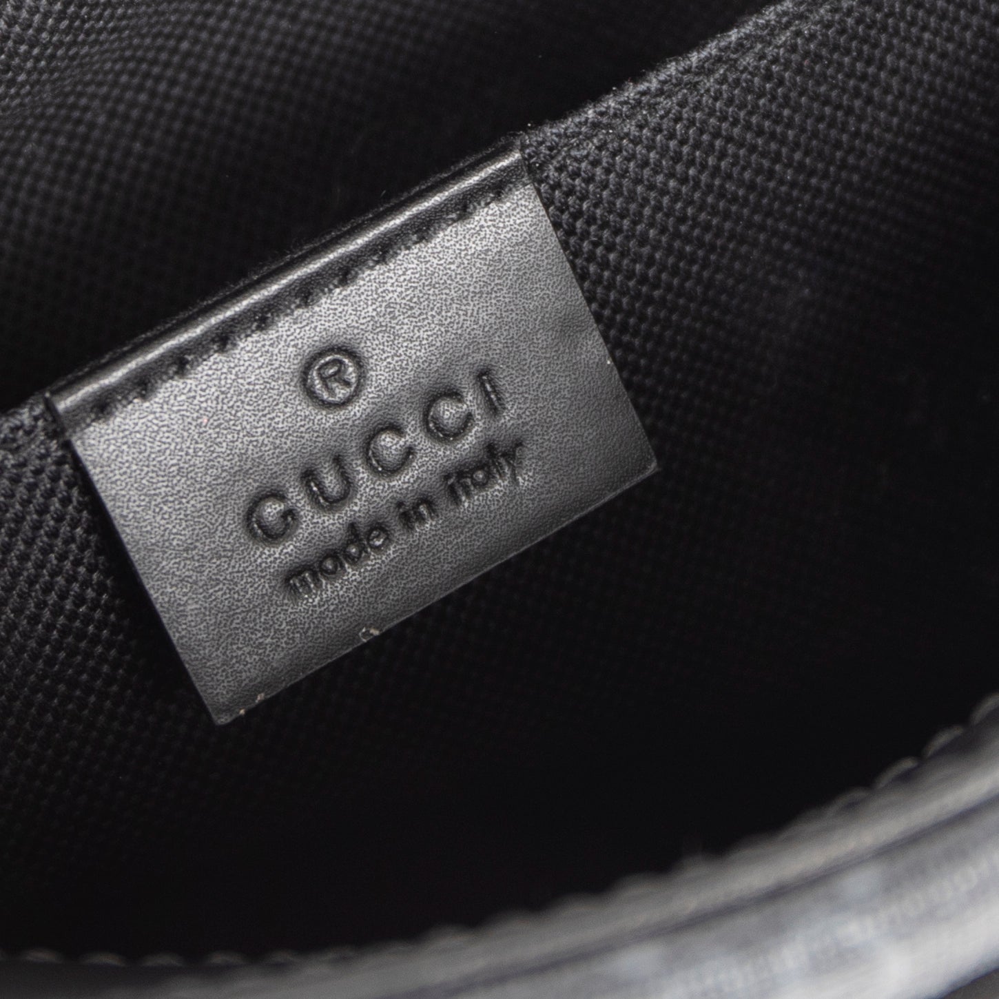 Gucci Black GG Supreme Web Shoulder Bag