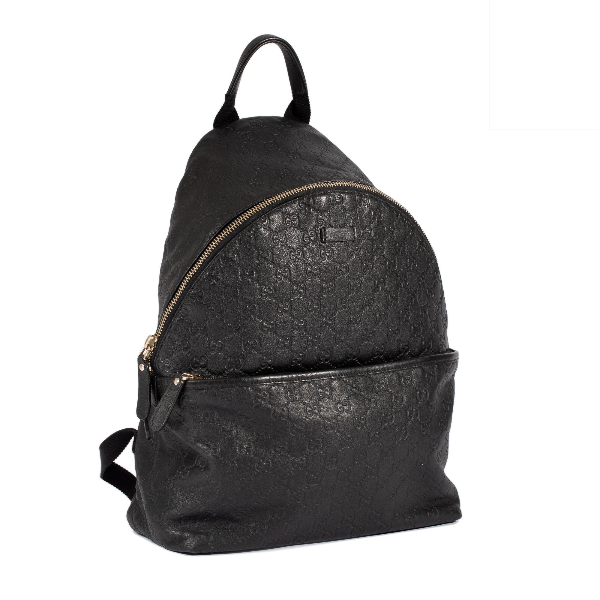 Gucci Black Guccissima Leather Backpack
