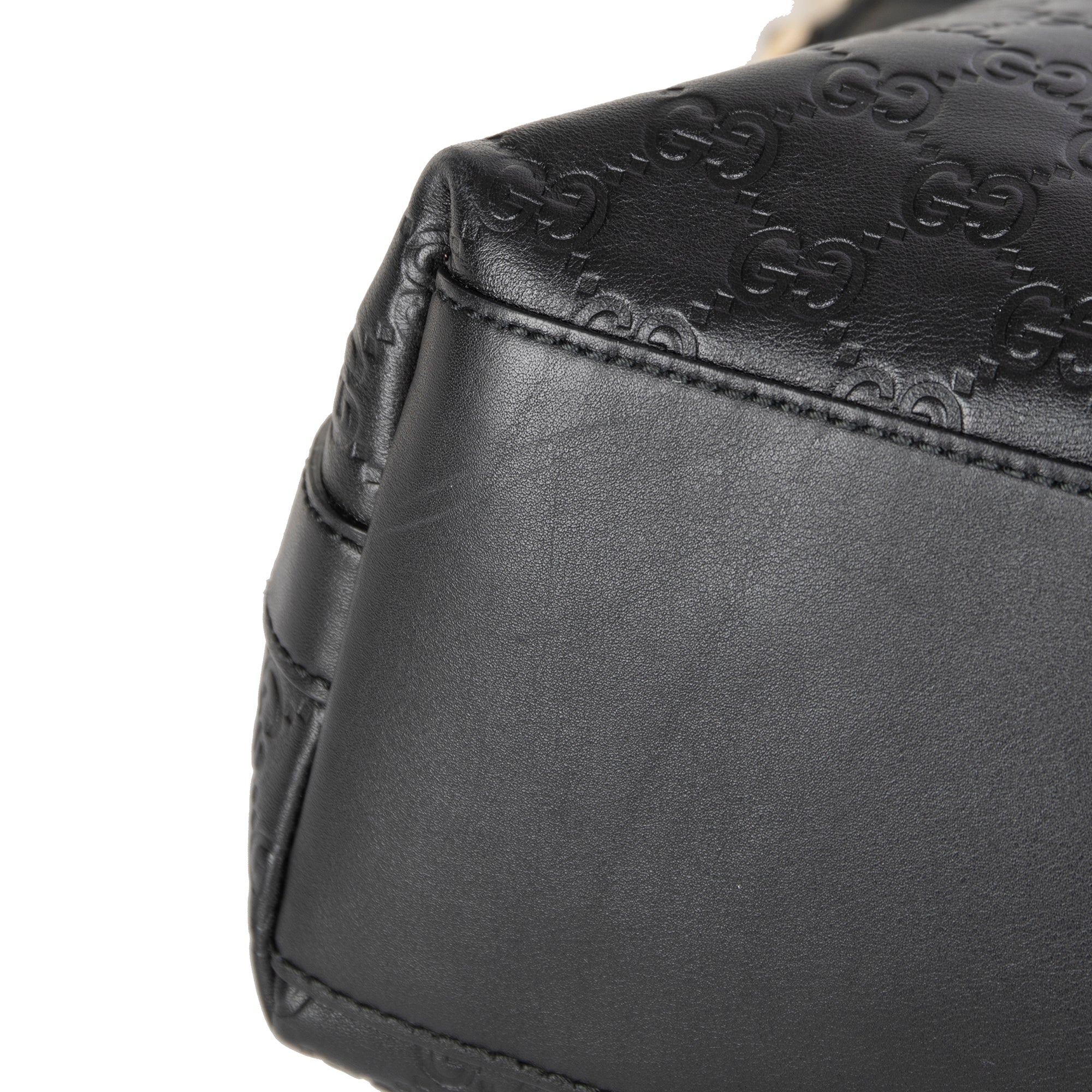 Gucci Black Guccissima Miss G Original Hobo Bag