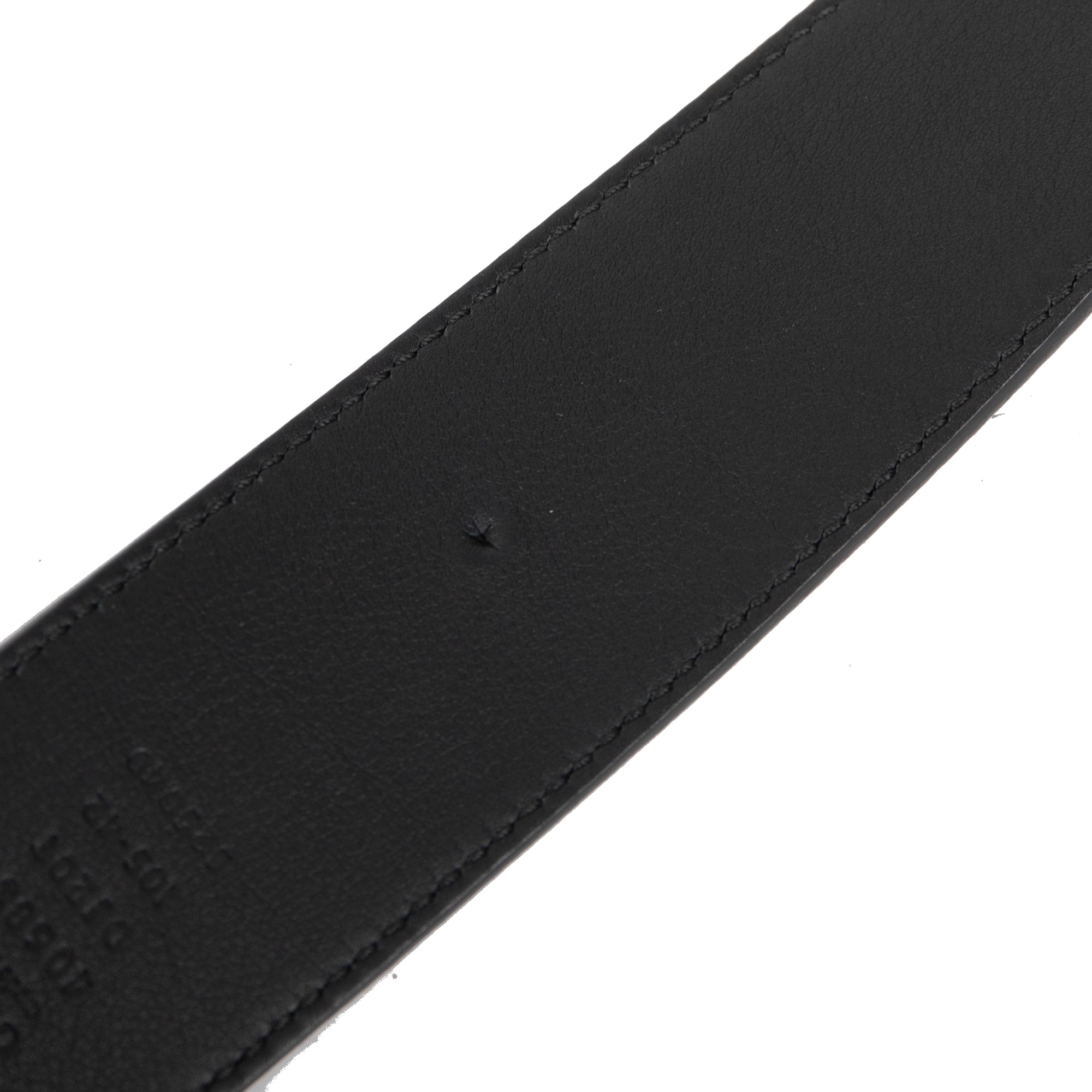 Gucci Black Leather Belt with Double G Buckle w/ Box