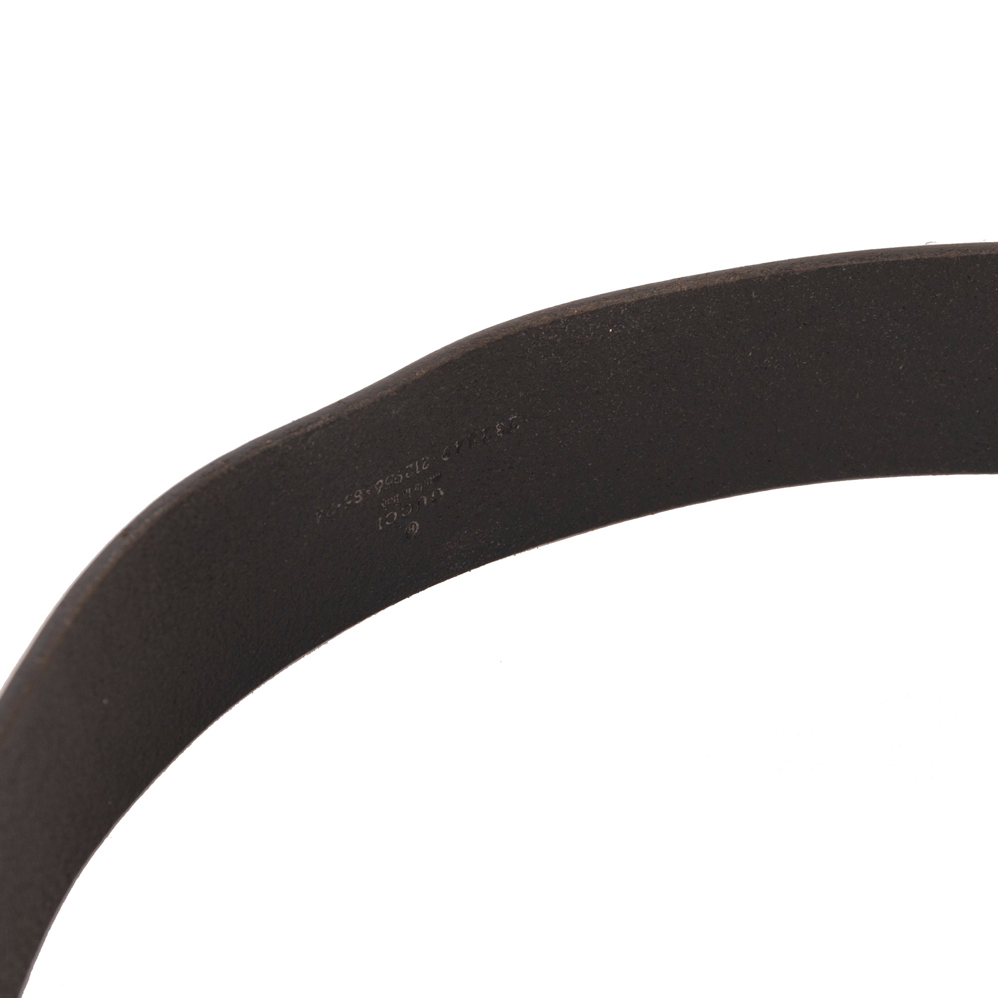 Gucci Black Leather Belt with G Buckle