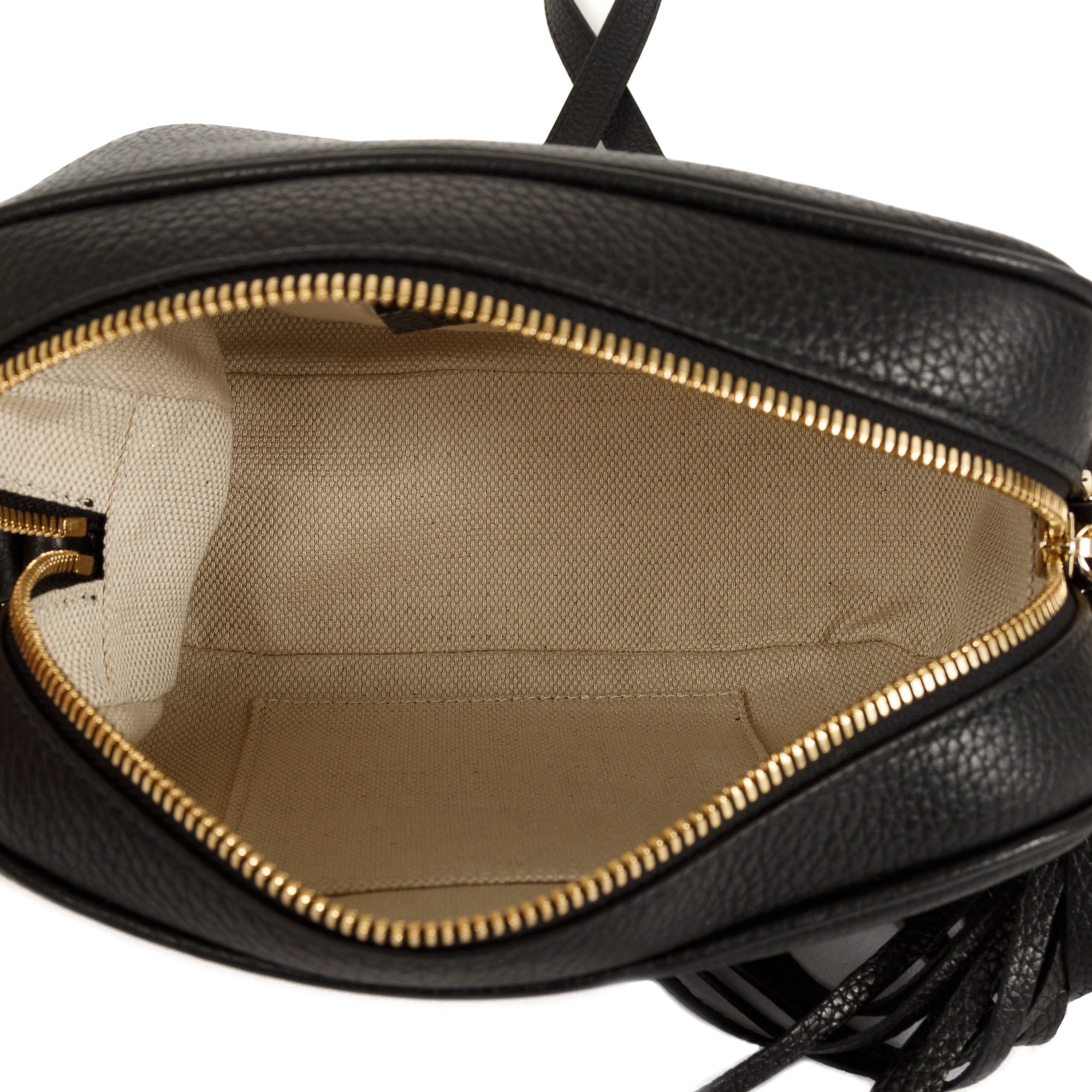 Gucci Black Leather Small Soho Disco Bag w/ Box