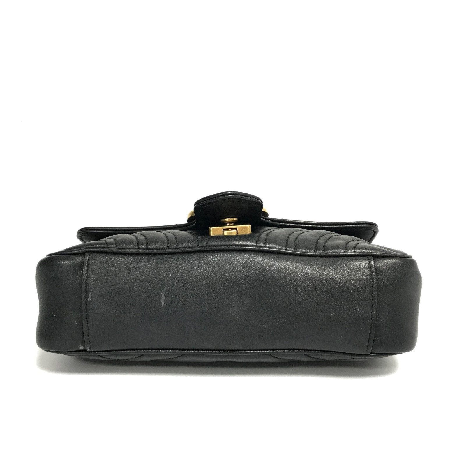 Gucci Black Marmont Matelasse Mini Bag