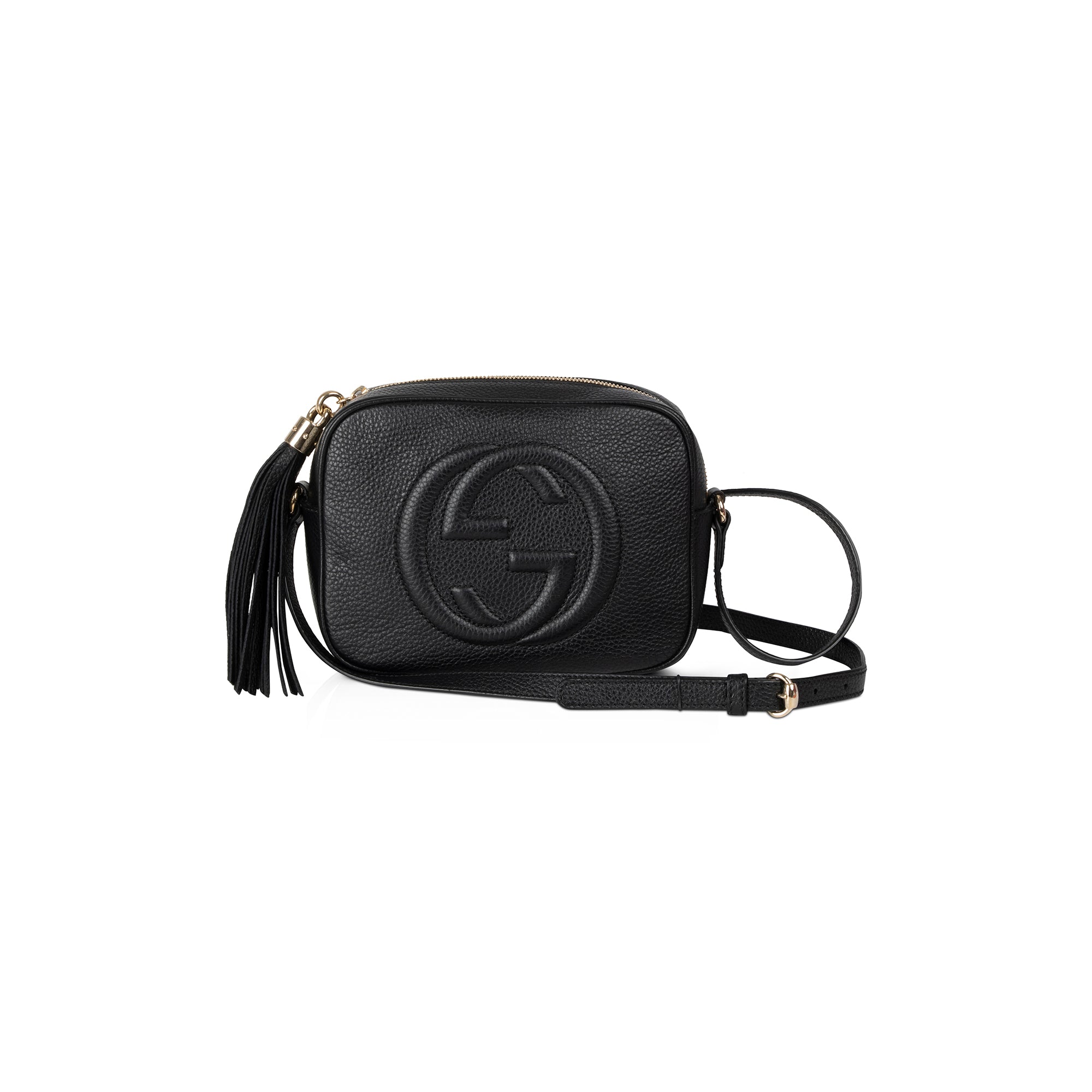 Gucci Black Soho Small Leather Disco Bag w/ Box