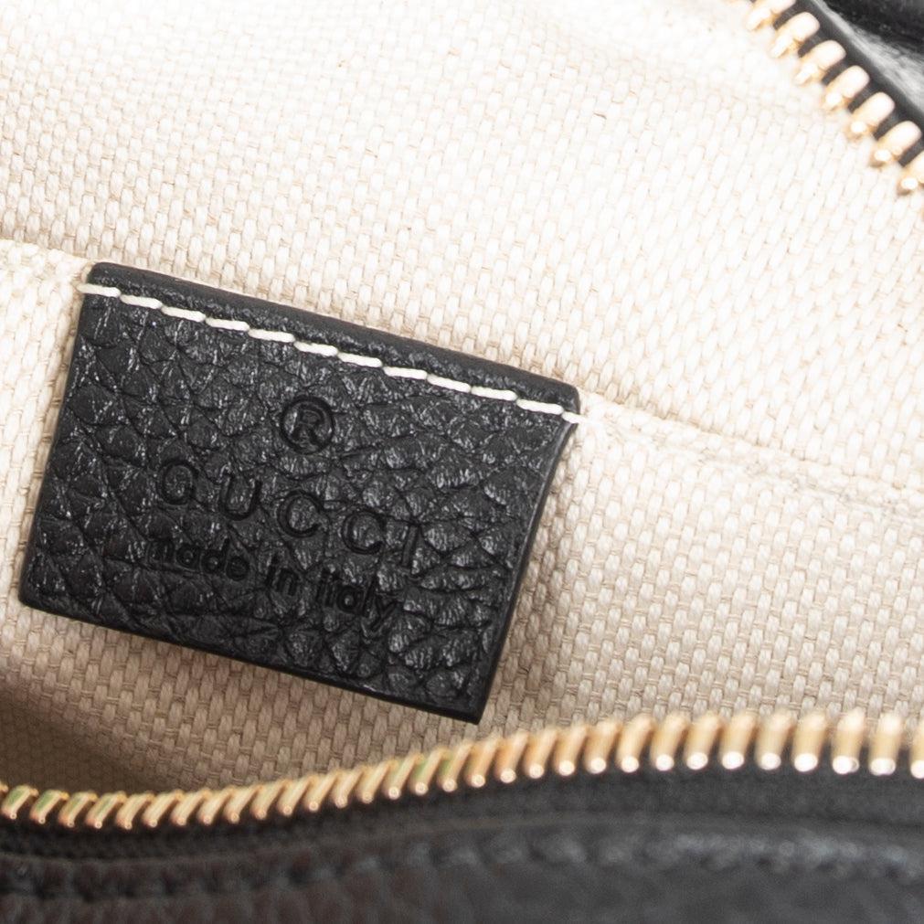 Gucci Black Soho Small Leather Disco Bag w/ Box