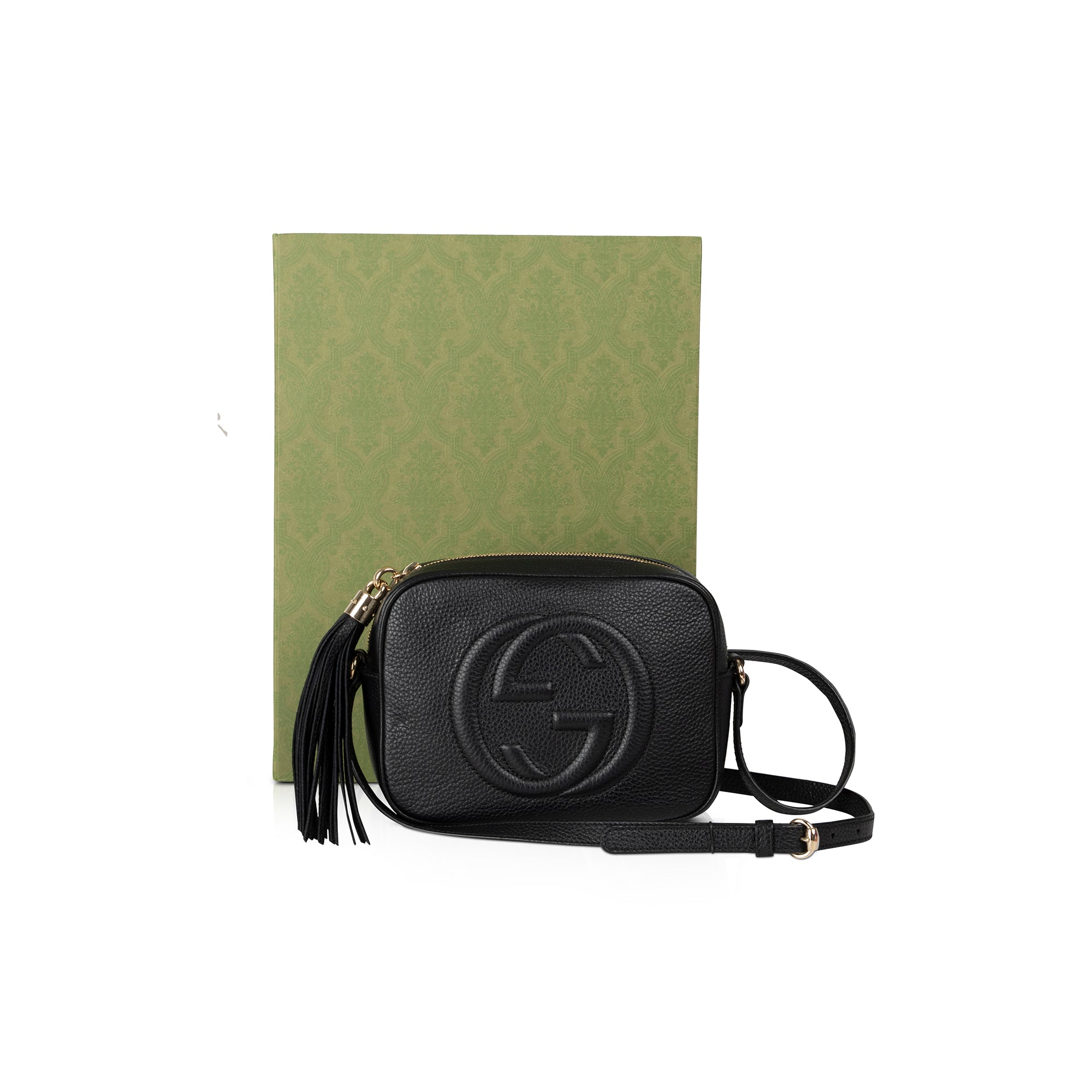 Gucci Black Soho Small Leather Disco Bag w/ Box