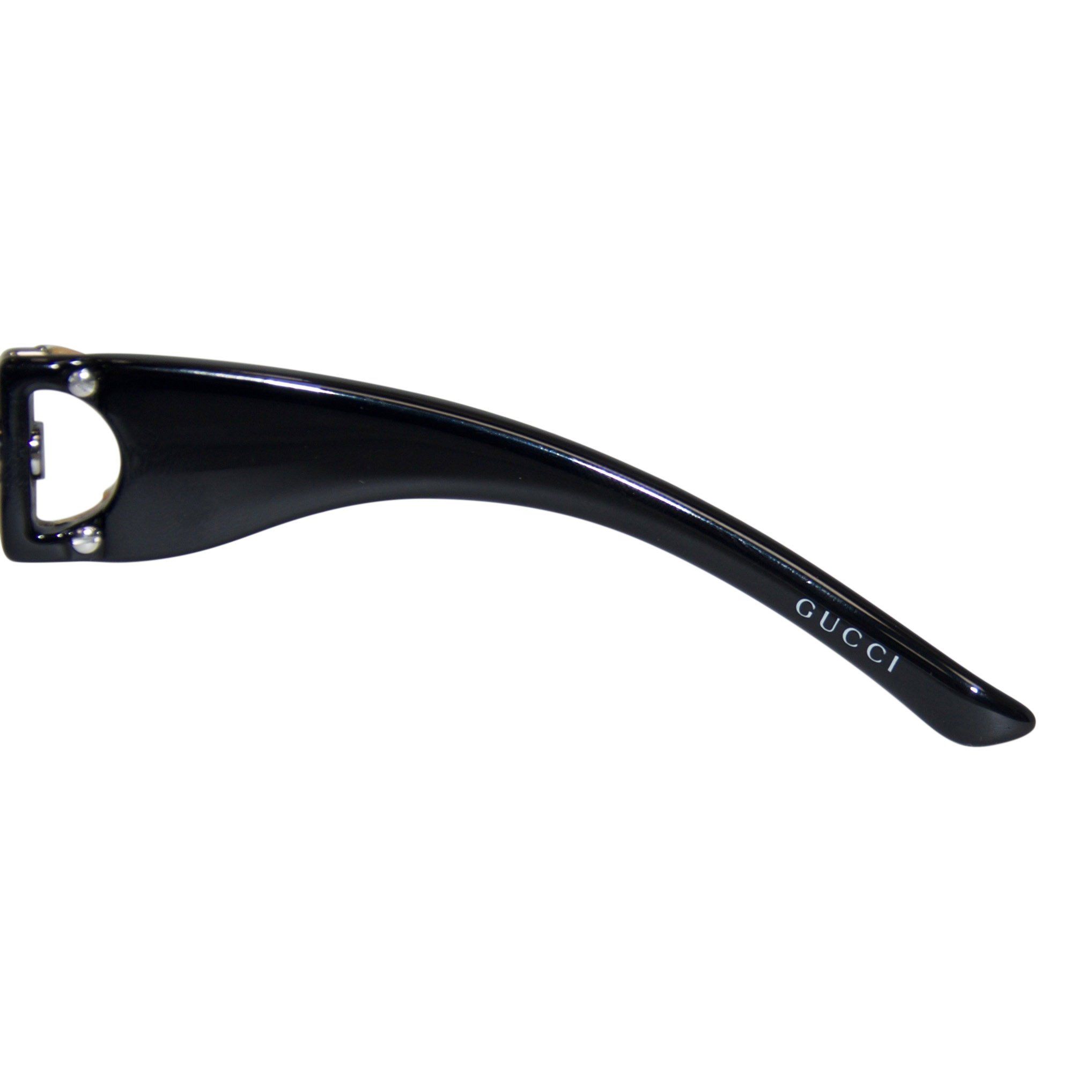 Gucci Black Sunglasses with Bamboo Horsebit Detail