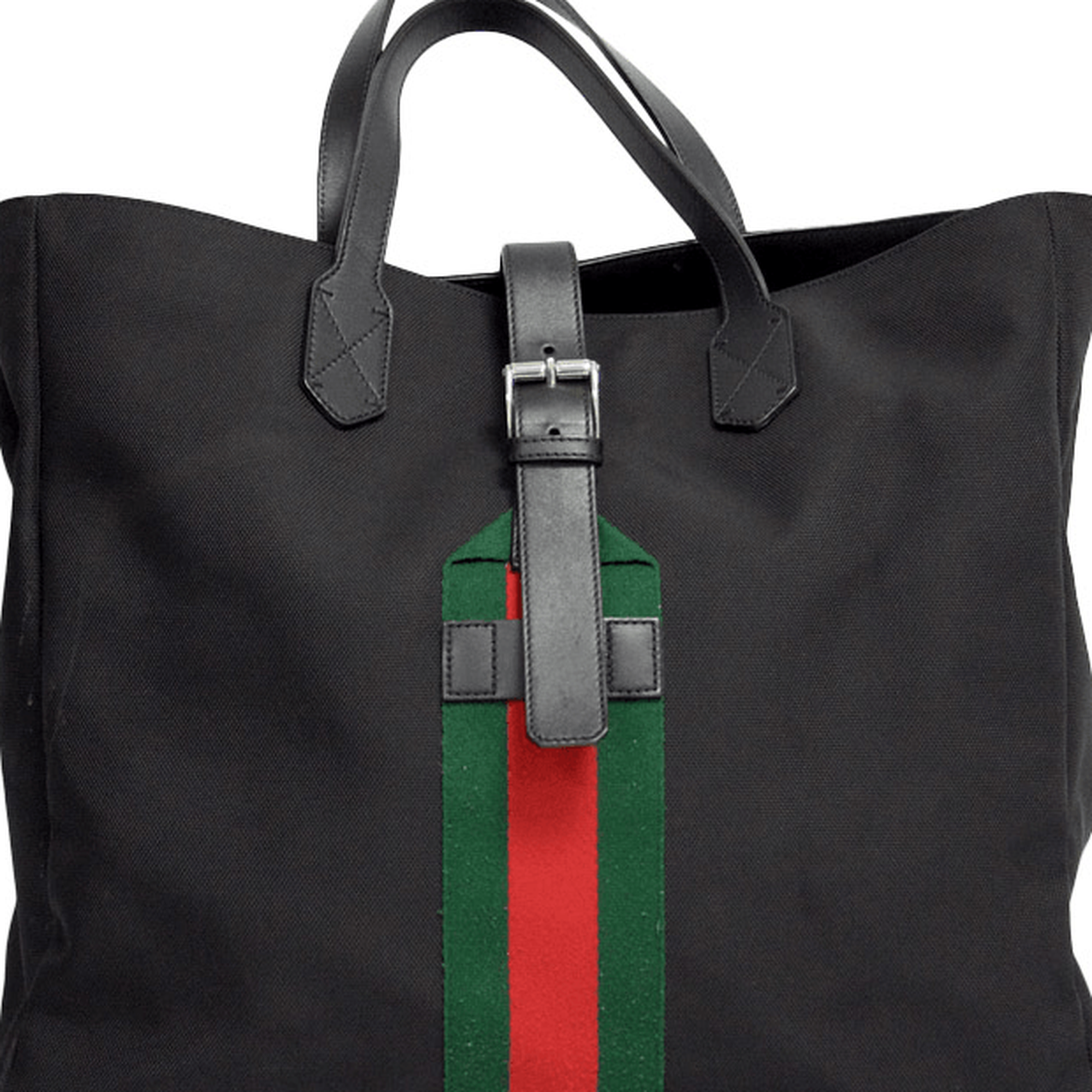 Gucci Black Techno Canvas Tote