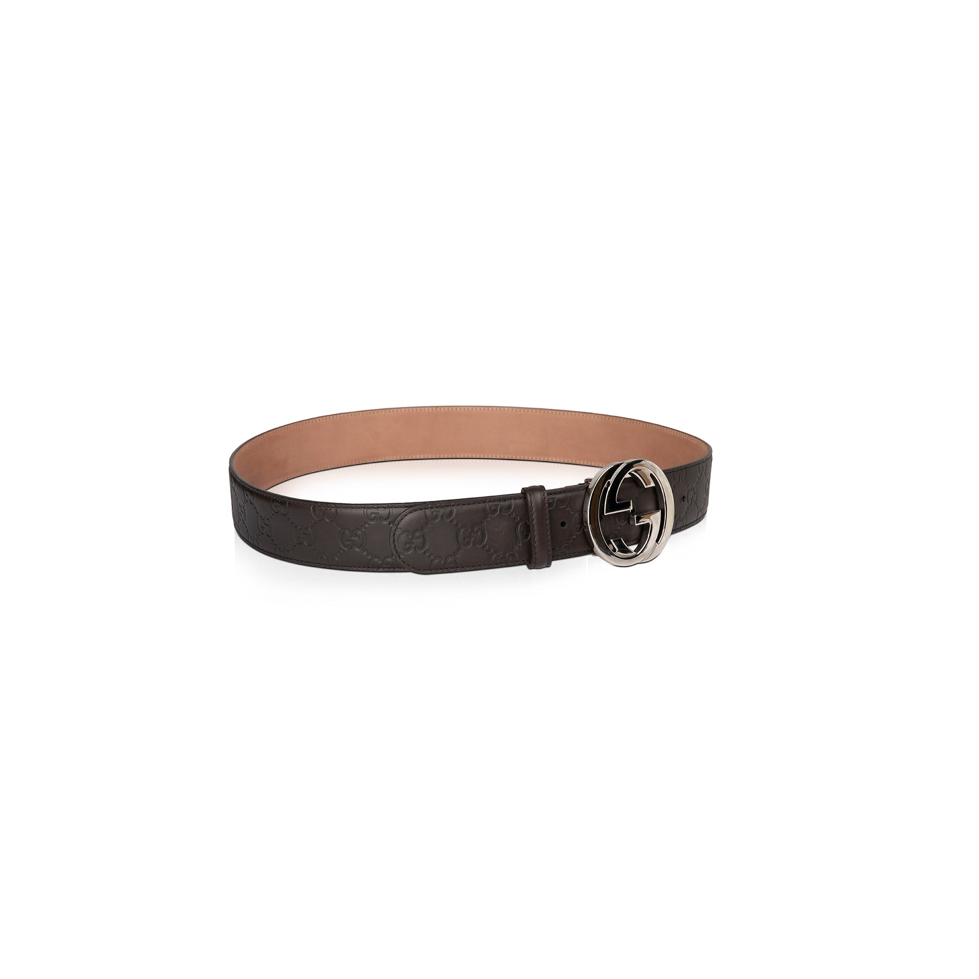 Gucci Brown Signature Leather Belt