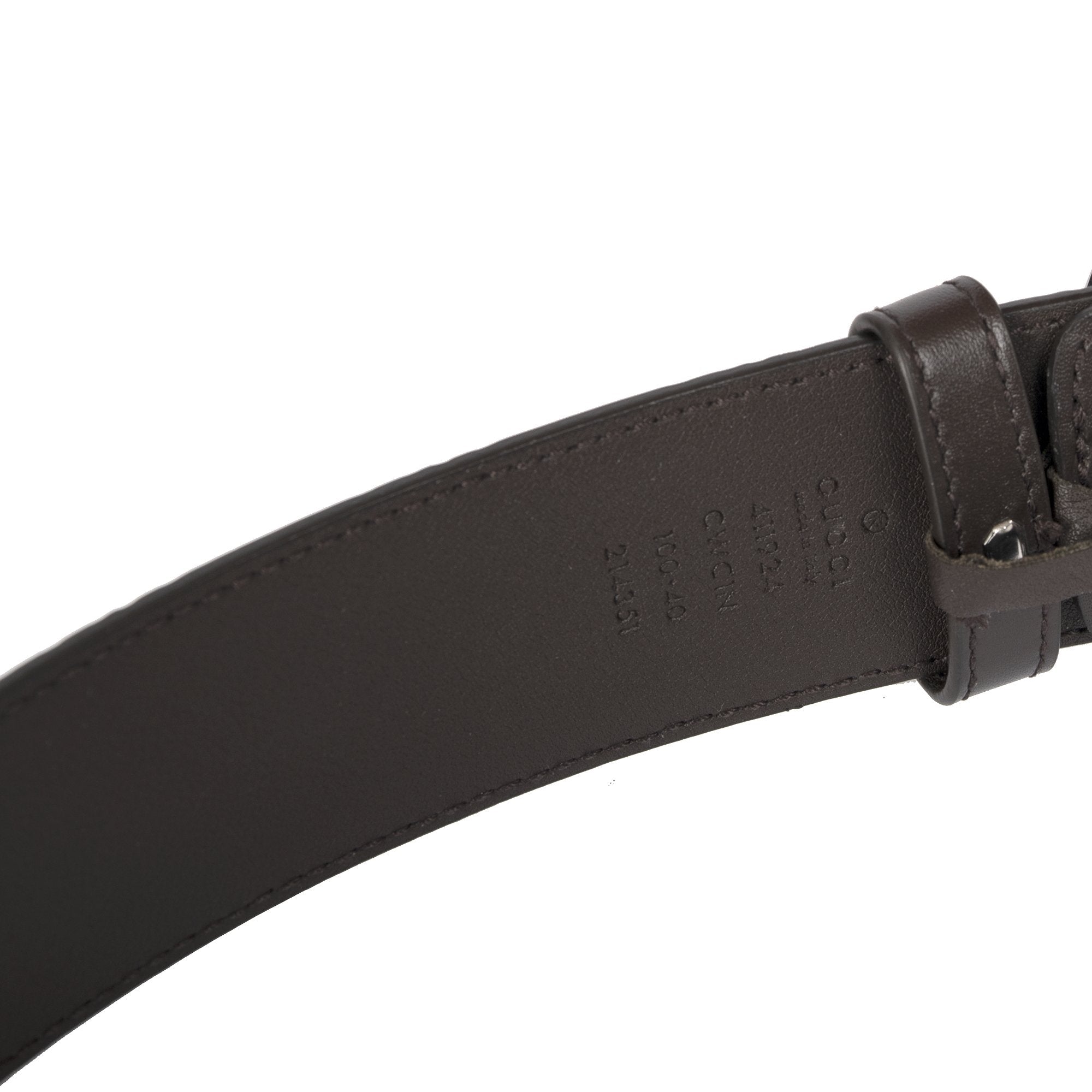 Gucci Brown Signature Leather Belt