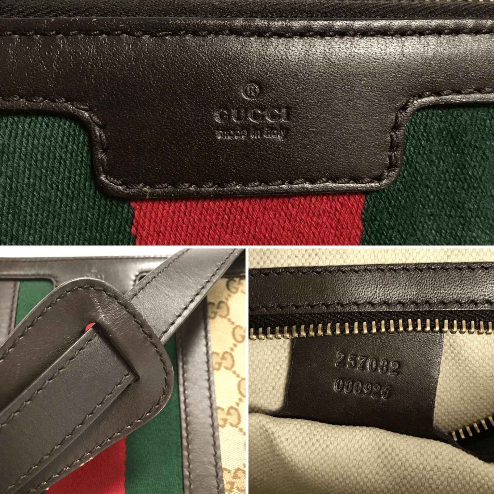 Gucci Canvas Vintage Web Saddle Messenger Bag