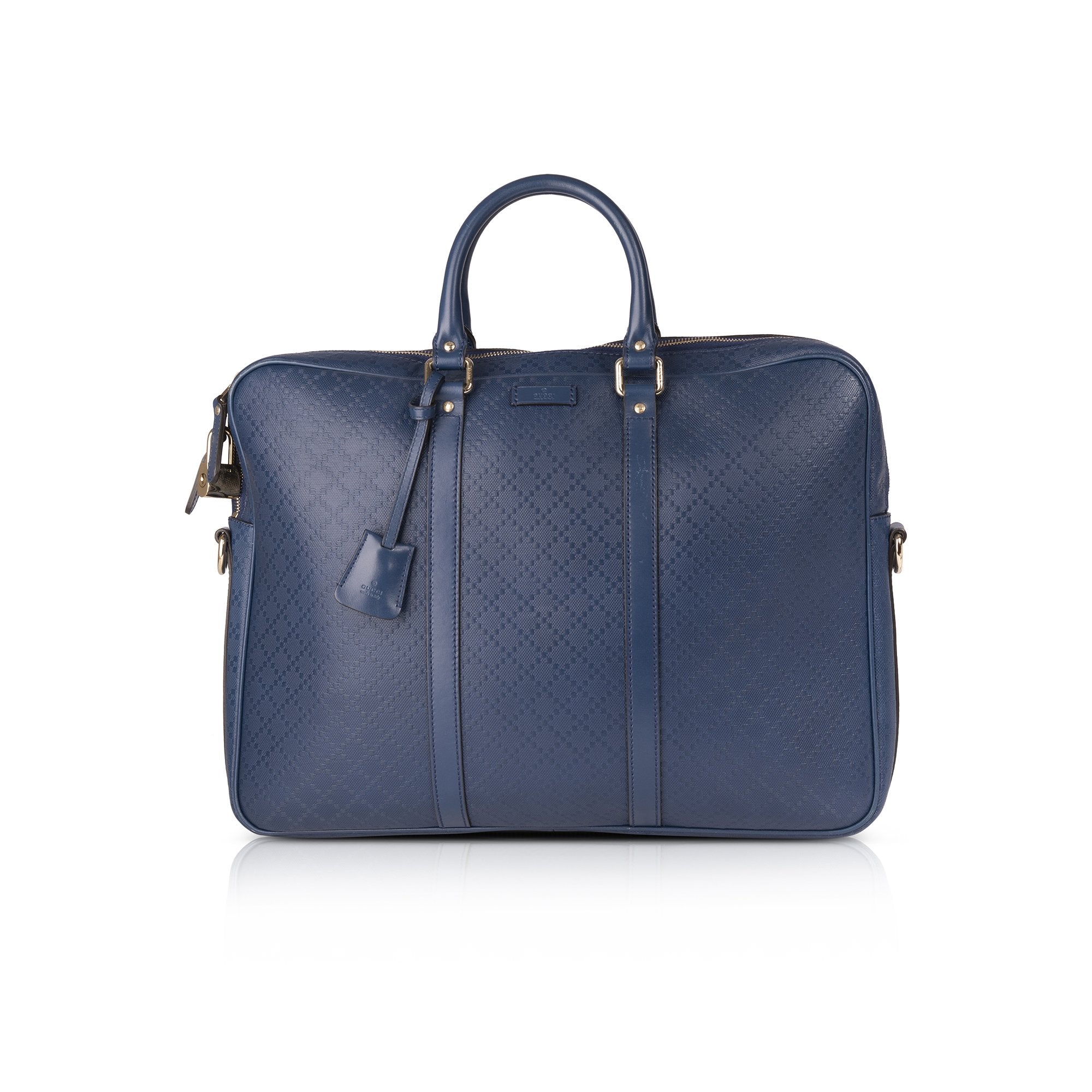 Gucci Diamante Leather Briefcase