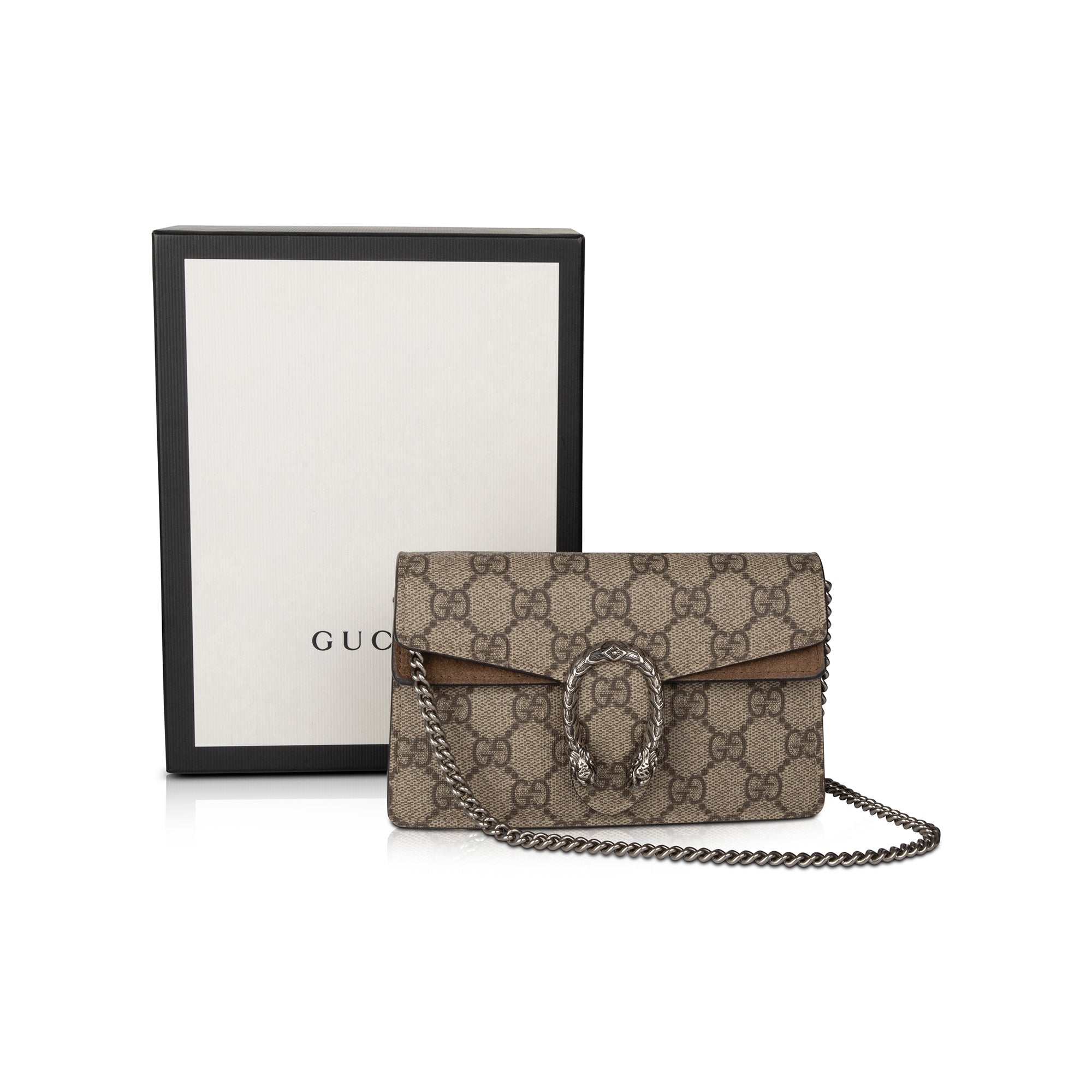Gucci Dionysus GG Supreme Super Mini Bag w/ Box