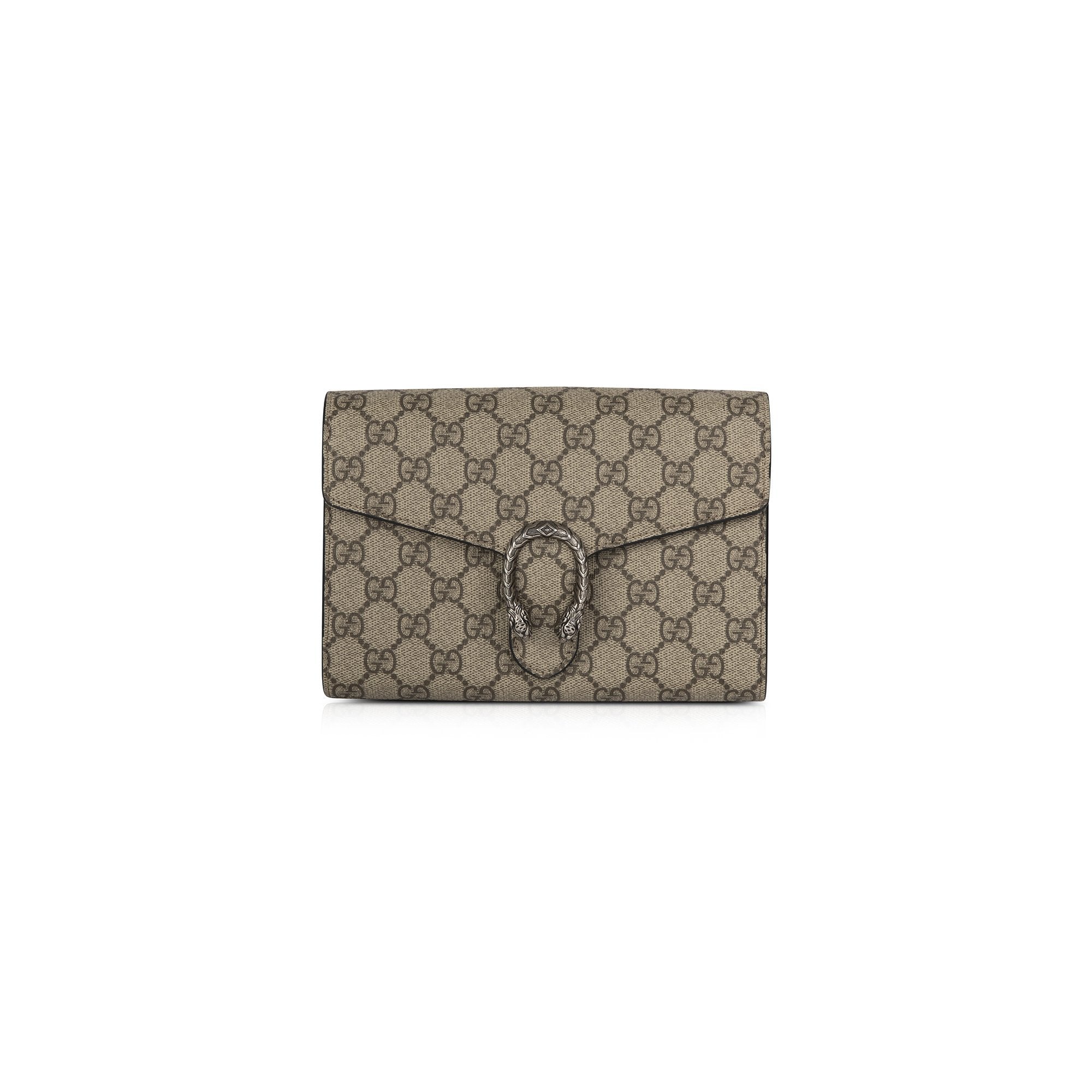 Gucci Dionysus GG Supreme Wallet on Chain