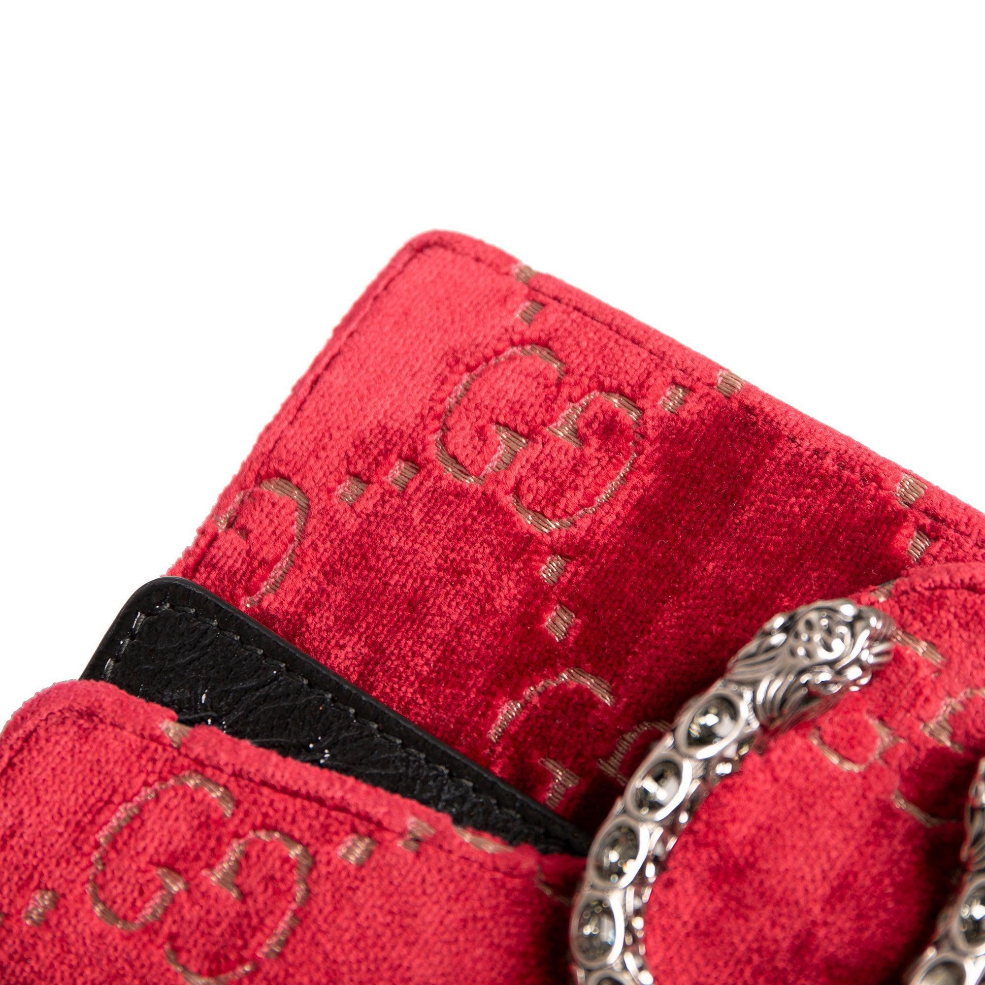 Gucci Dionysus GG Velvet Super Mini Bag