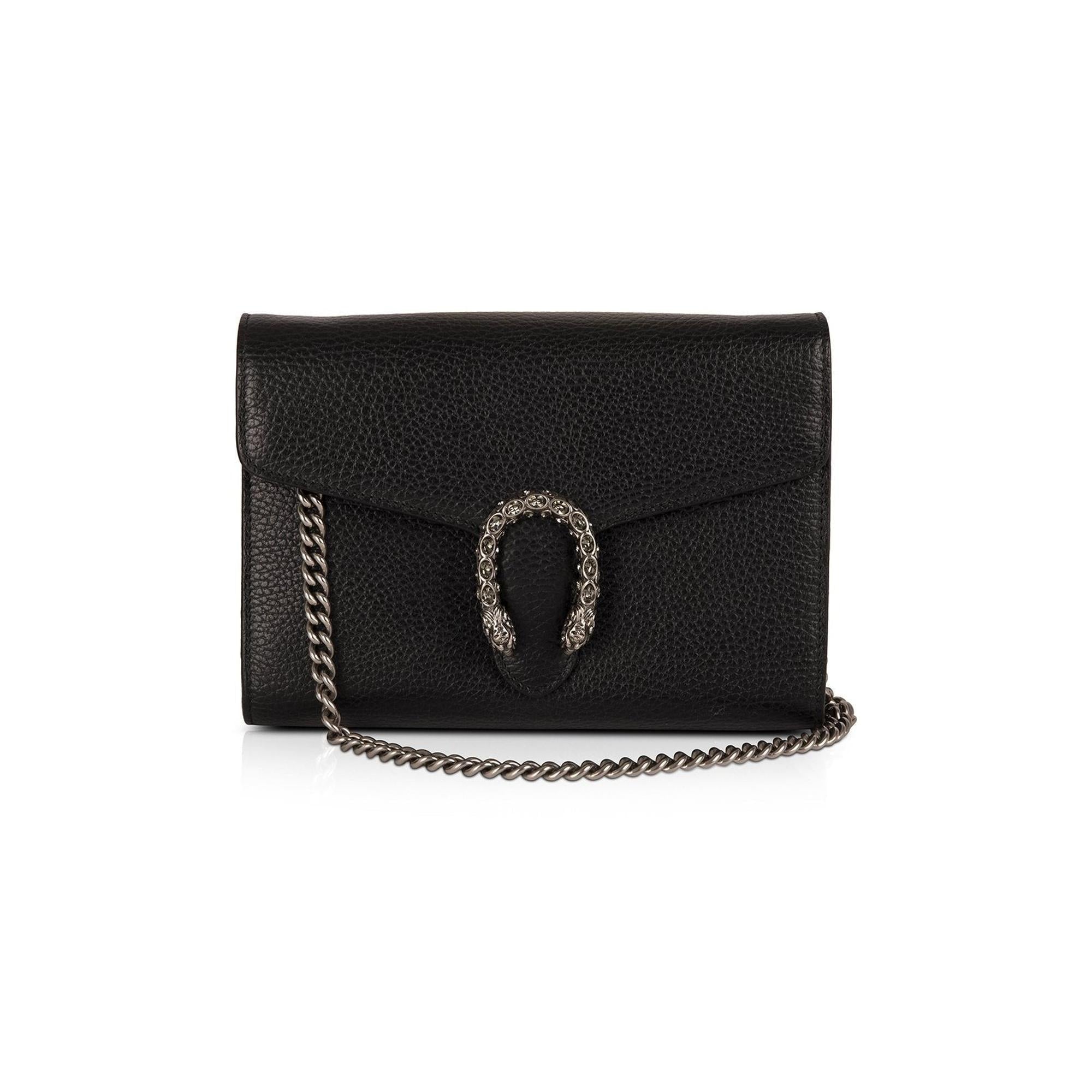 Gucci Dionysus Leather Mini Chain Bag w/ Box